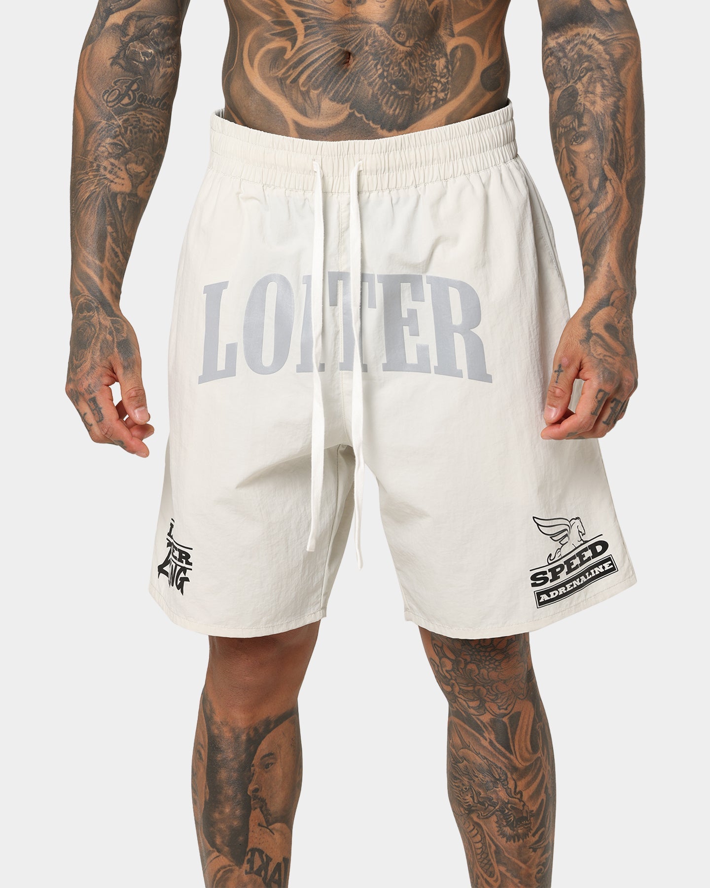 Loiter Roadrunner Beach Shorts Ecru