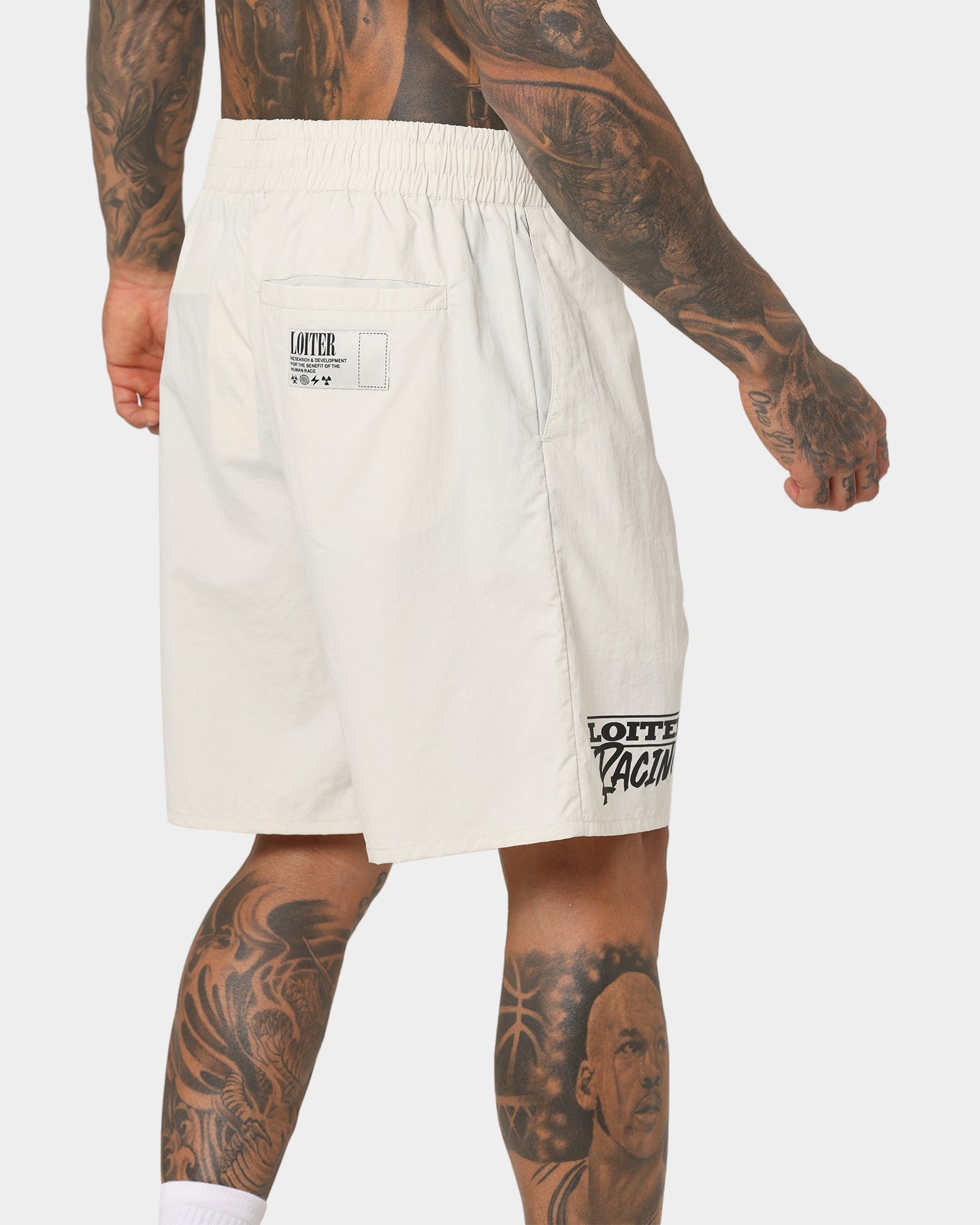 Loiter Roadrunner Beach Shorts Ecru