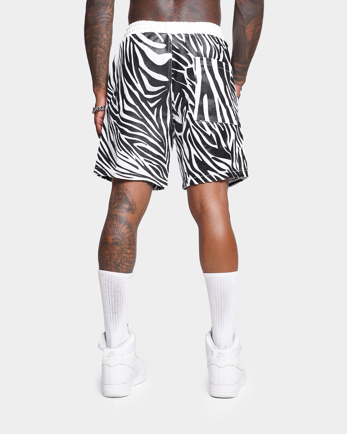 XXIII Zahra Zebra Denim Shorts Zebra