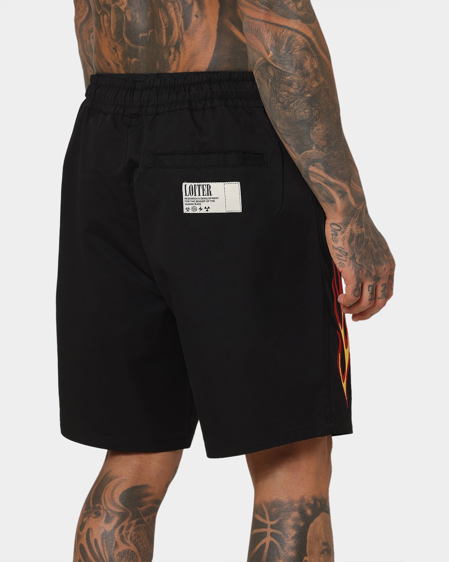 Loiter Sanctuary Walk Shorts Black