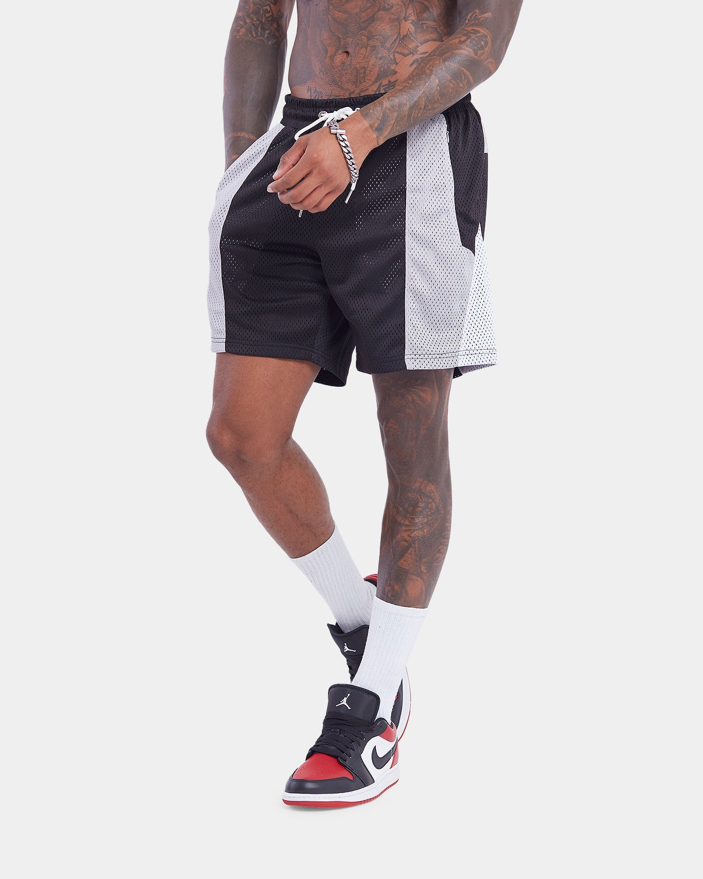 XXIII Thomas Colour Block Shorts Black/White