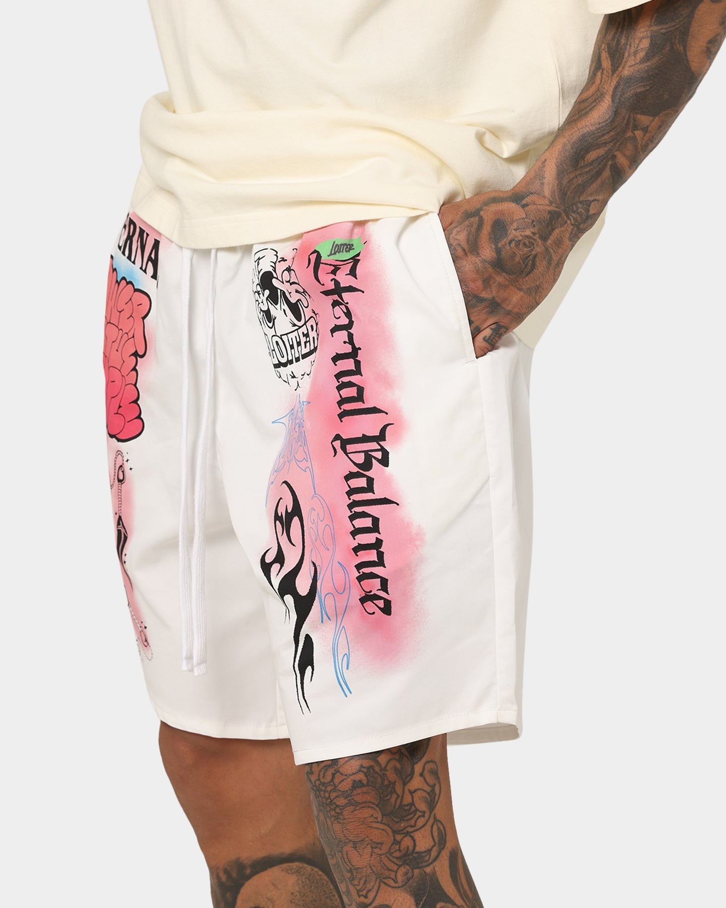 Loiter Eternal Balance Shorts Off White
