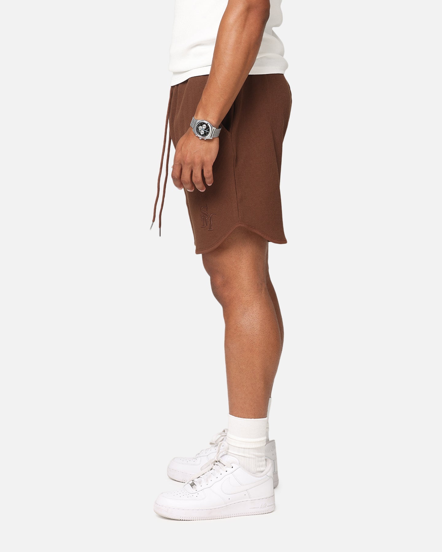 Saint Morta Waffle Shorts Brown