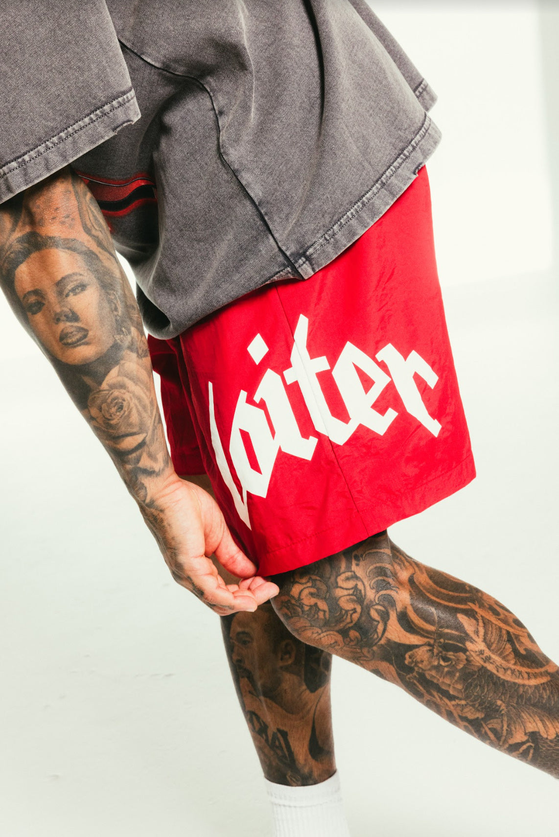 Loiter Drago Walk Shorts Red