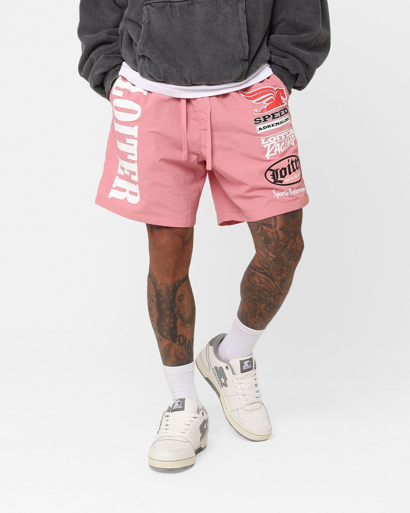 Loiter Speedway Walk Shorts Pink