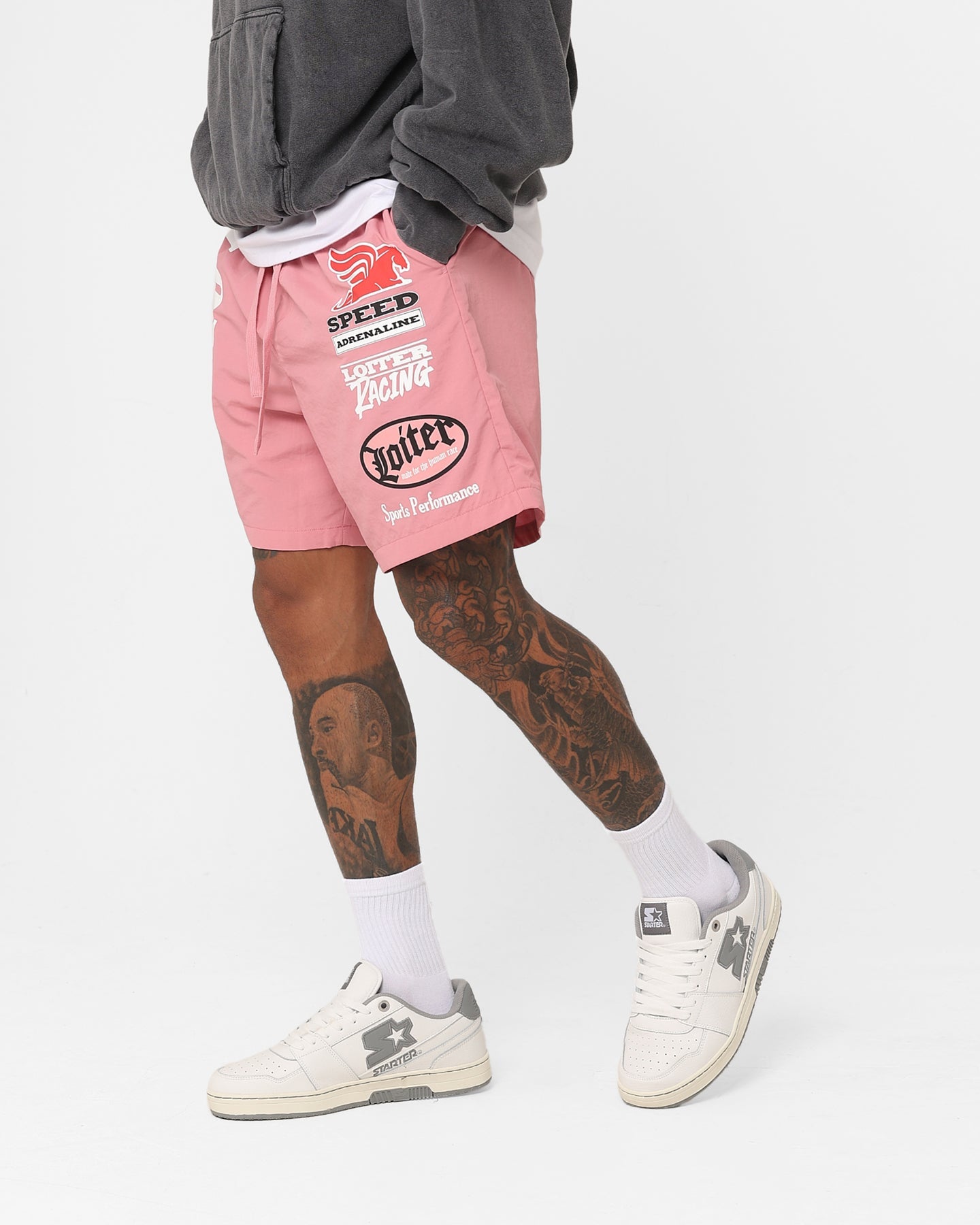 Loiter Speedway Walk Shorts Pink