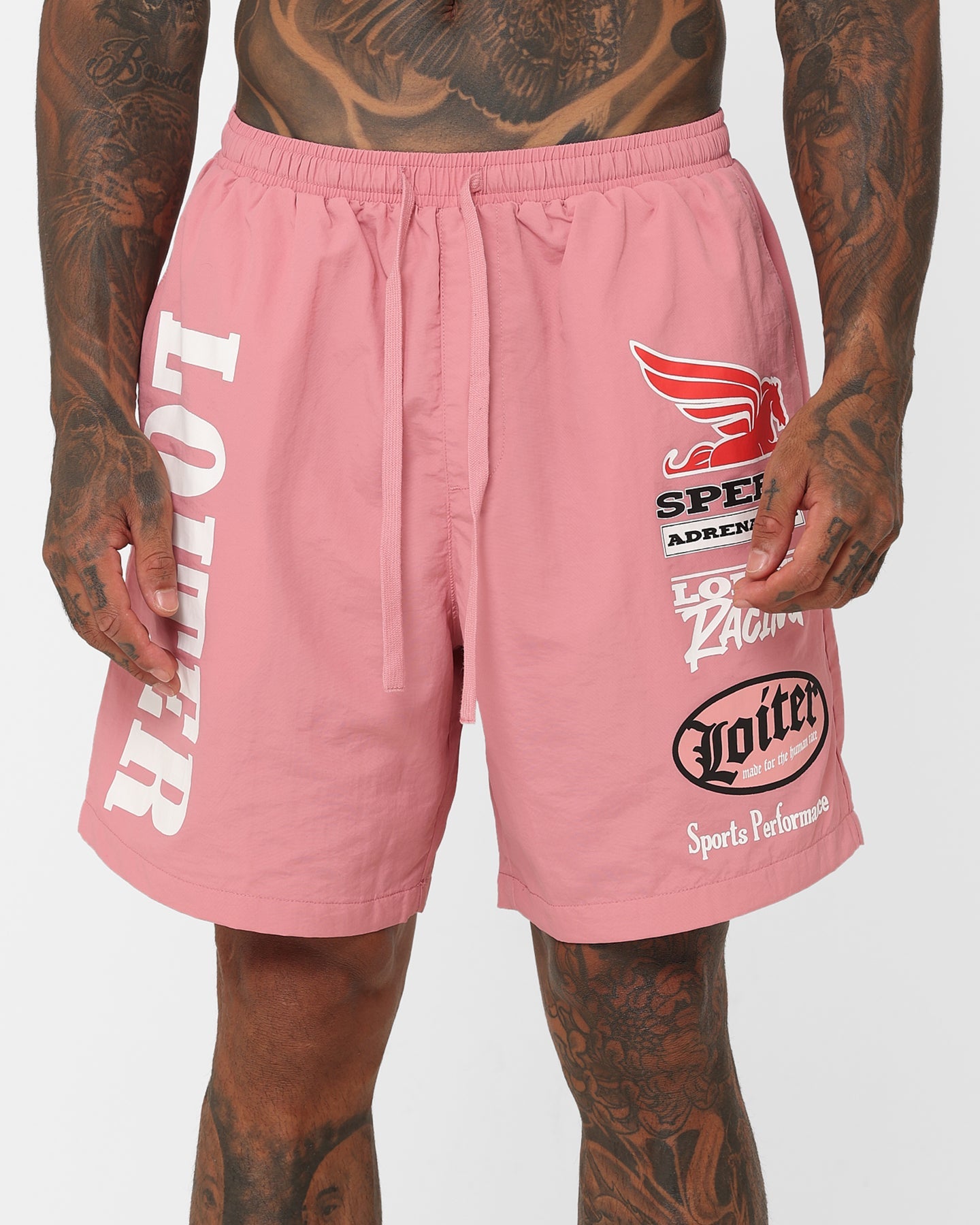 Loiter Speedway Walk Shorts Pink