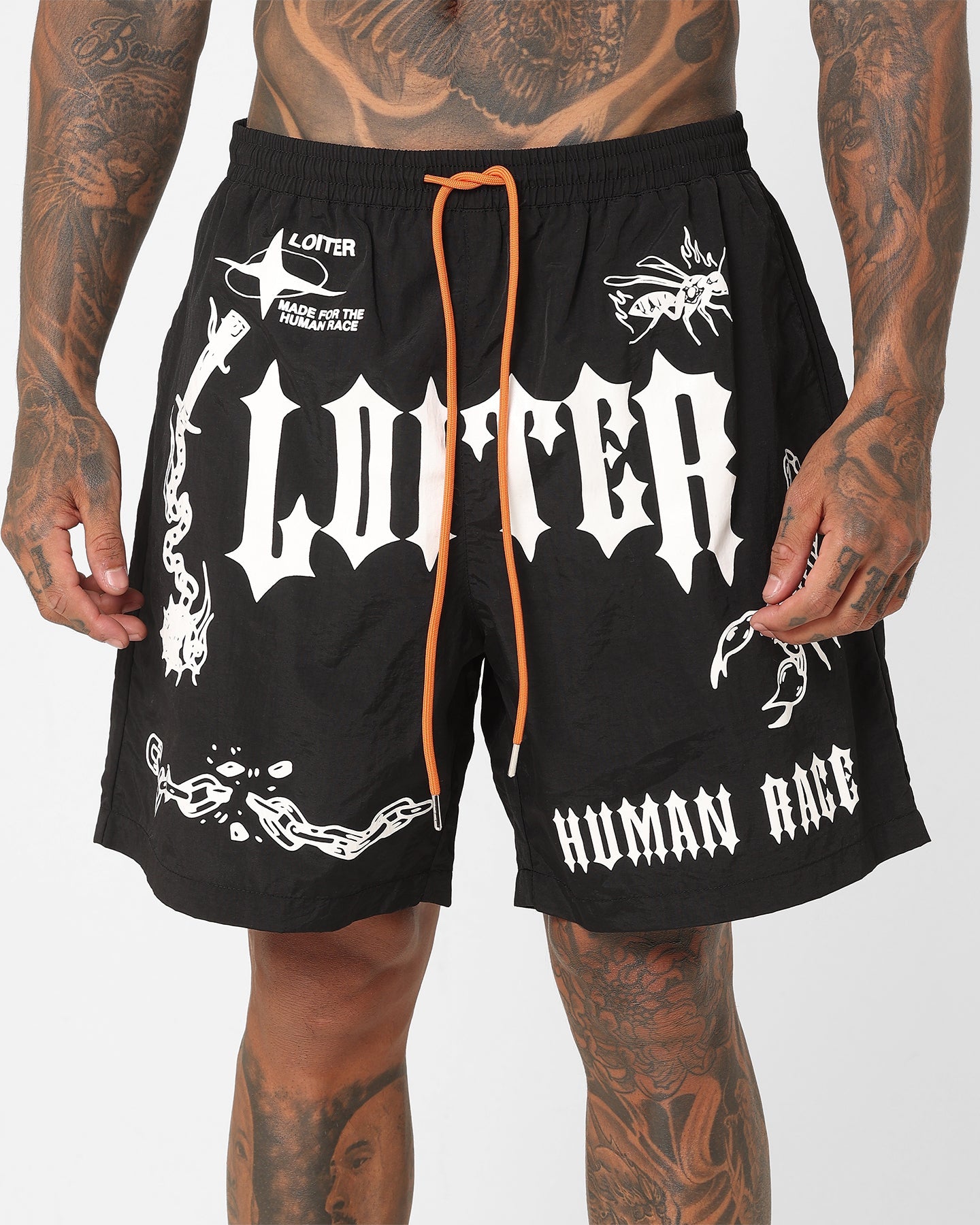 Loiter Sketch Book Walk Shorts Black