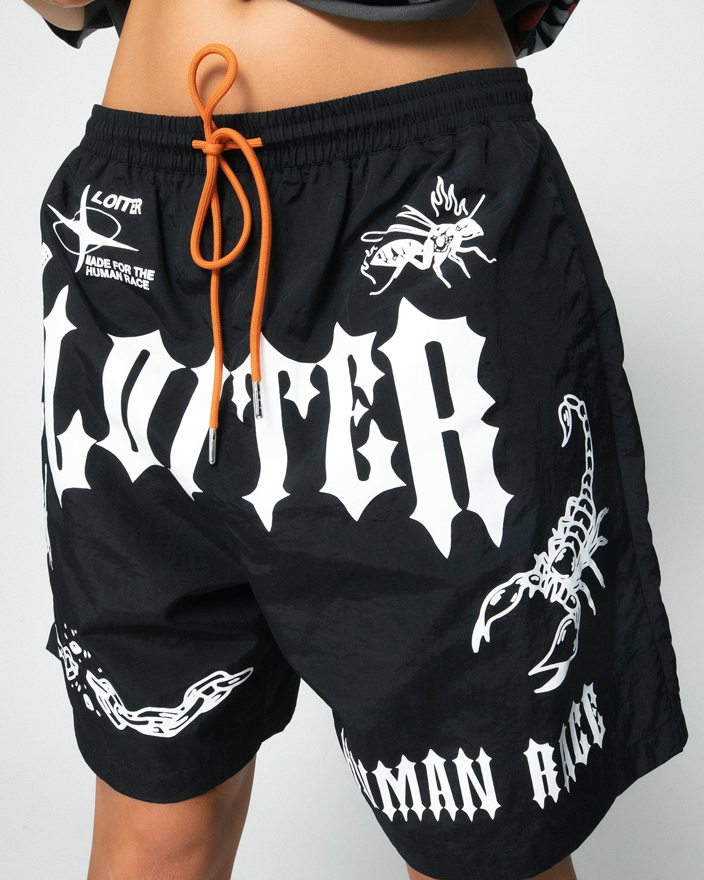 Loiter Sketch Book Walk Shorts Black