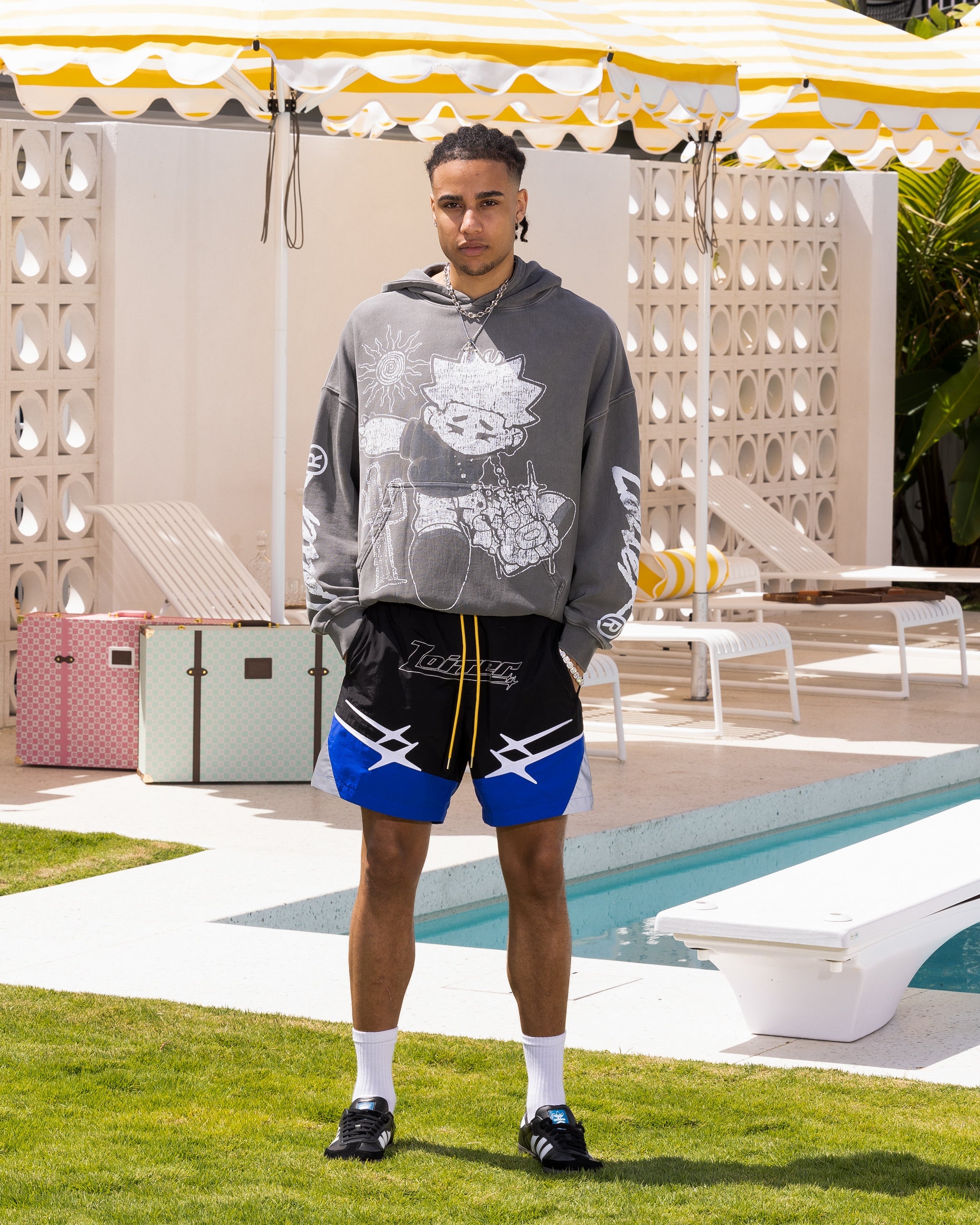 Loiter Starwalker Walk Shorts Black/Blue