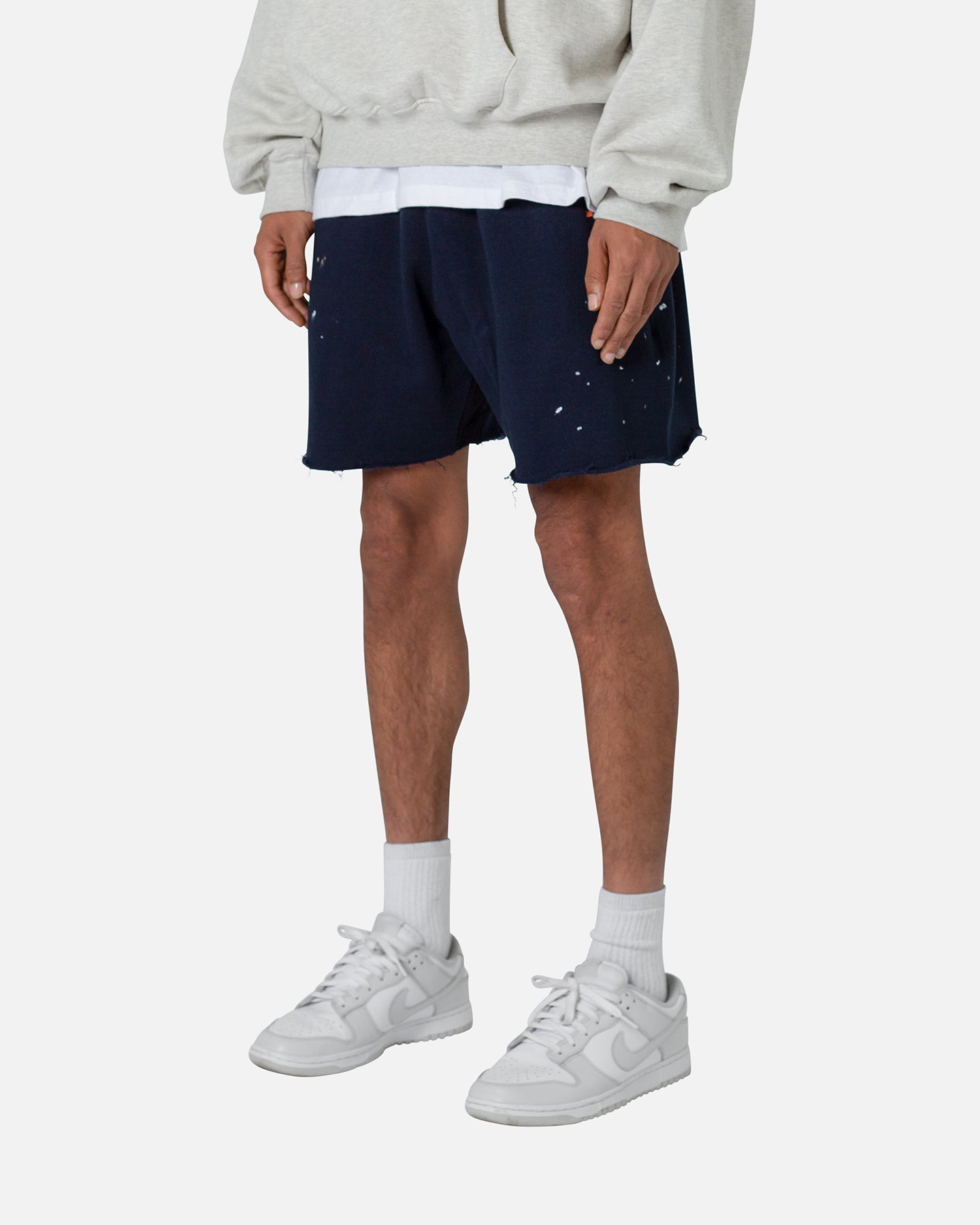 MNML Contrast Paneled Sweatshorts Navy