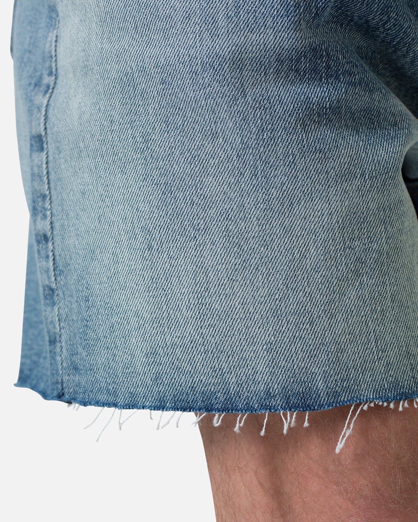 MNML Cut Off Denim Shorts Blue