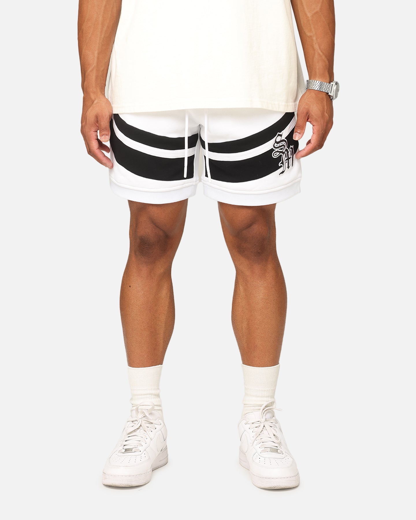Saint Morta Homebase Fleece Shorts White