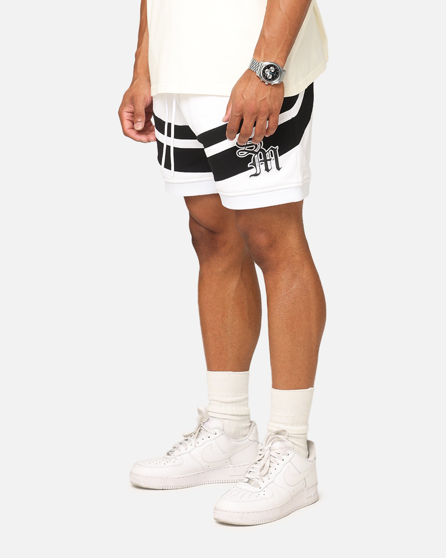 Saint Morta Homebase Fleece Shorts White