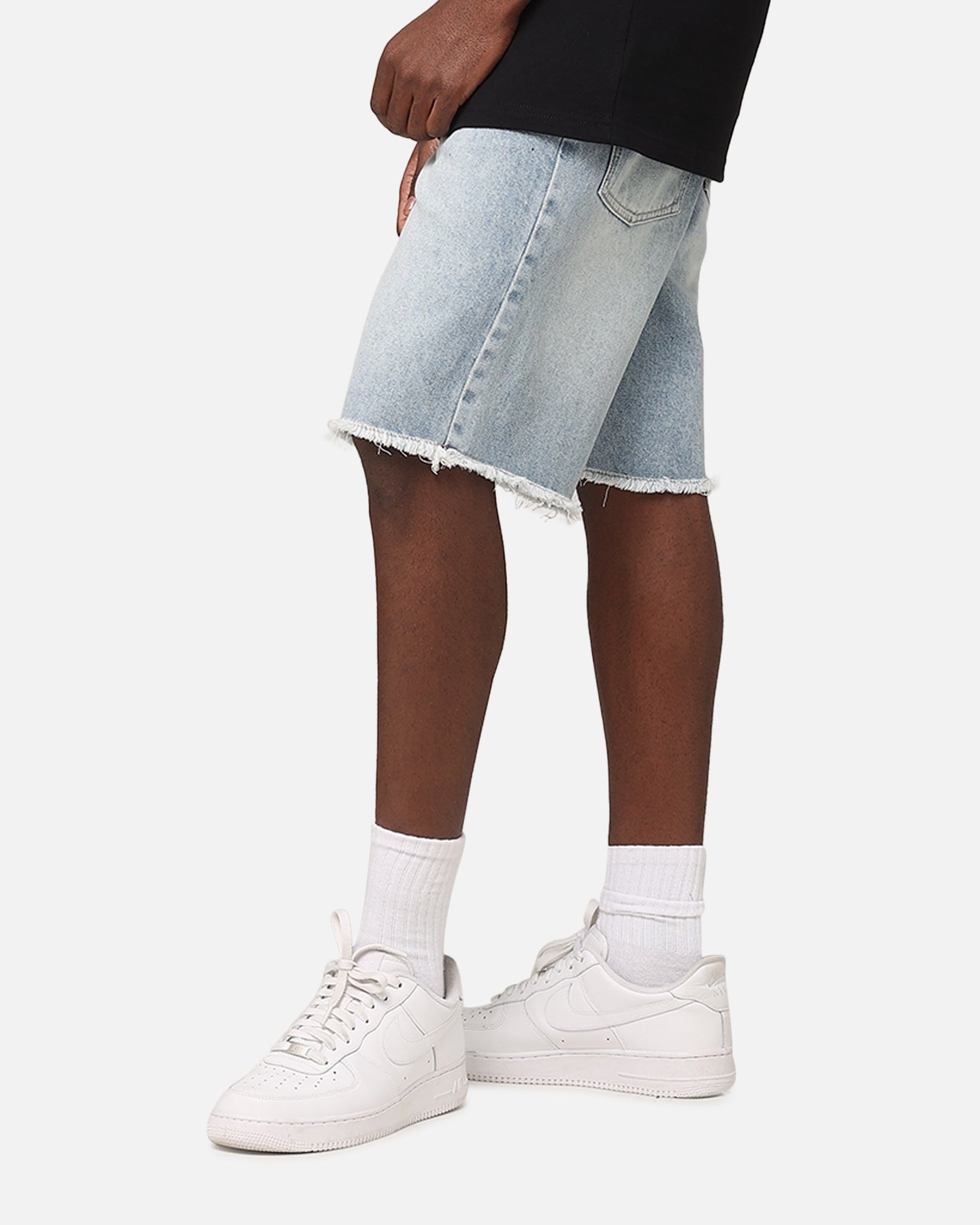 Saint Morta Baggy Denim Shorts Superwash Blue