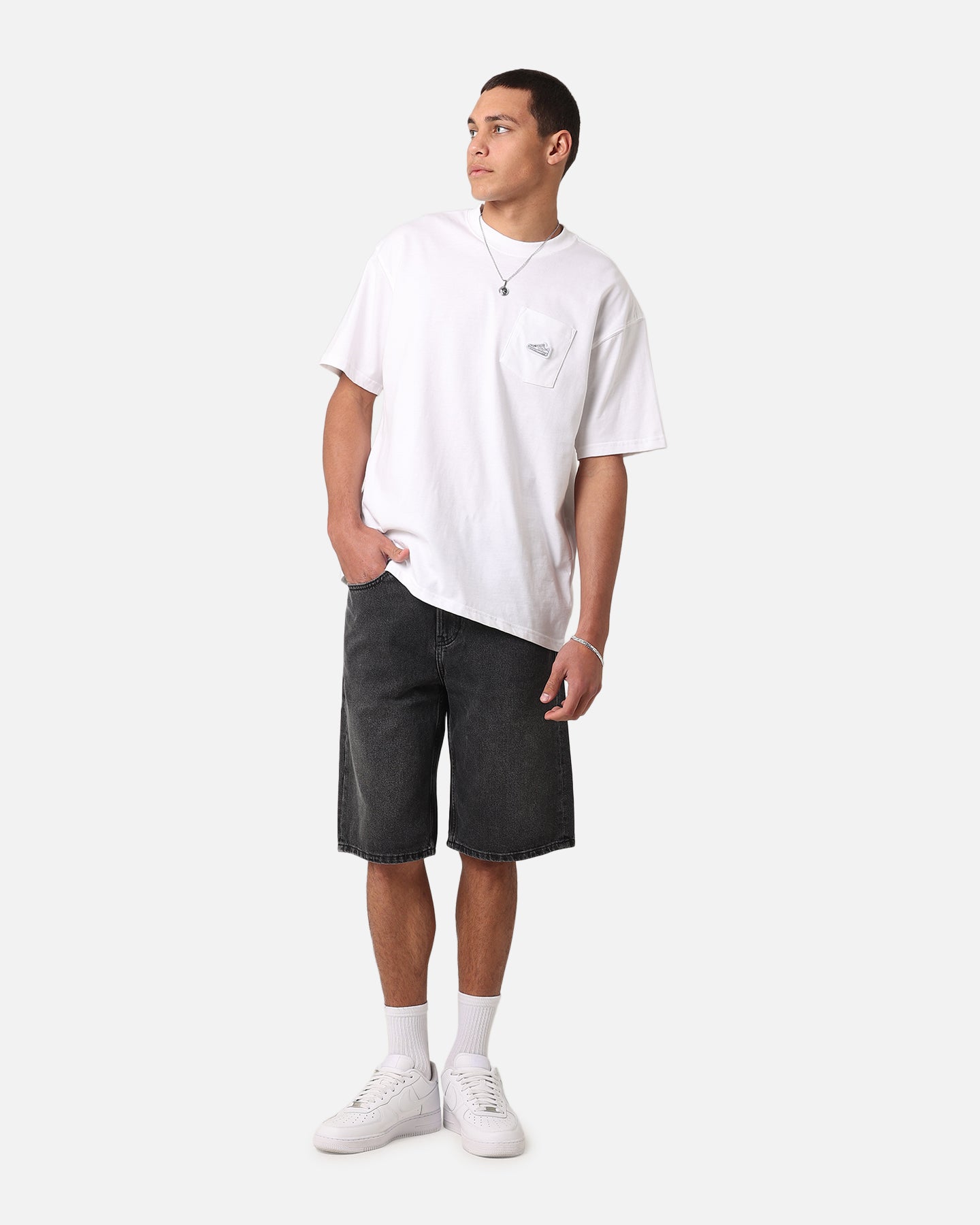 Calvin Klein 90's Loose Denim Short Washed Black