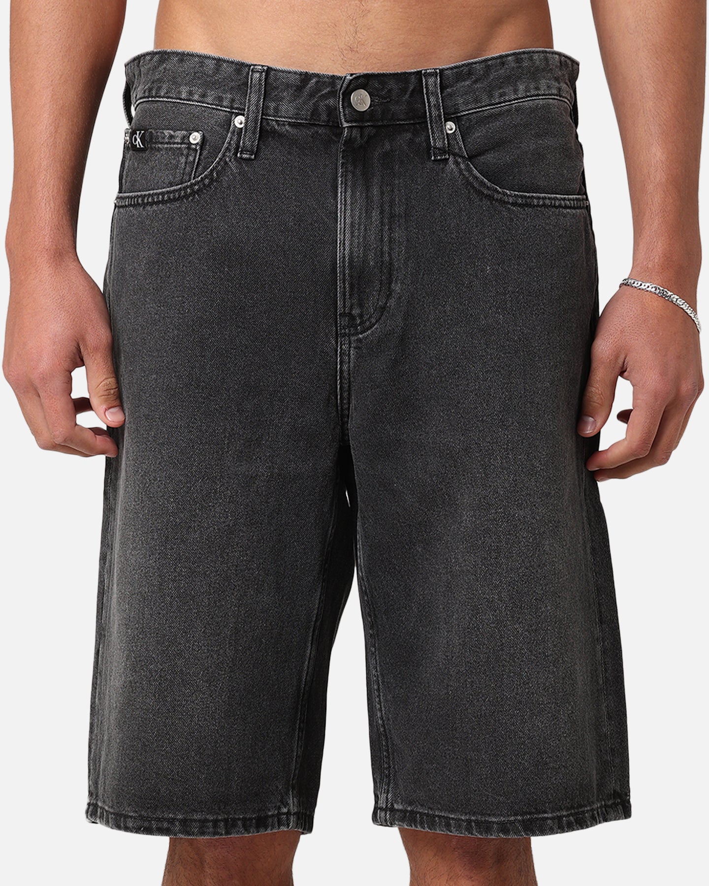 Calvin Klein 90's Loose Denim Short Washed Black