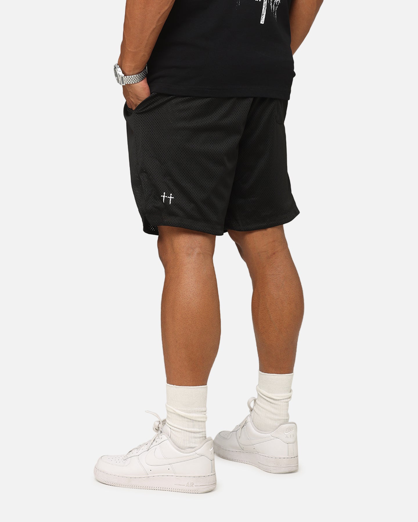 Saint Morta Members Club Mesh Shorts Black