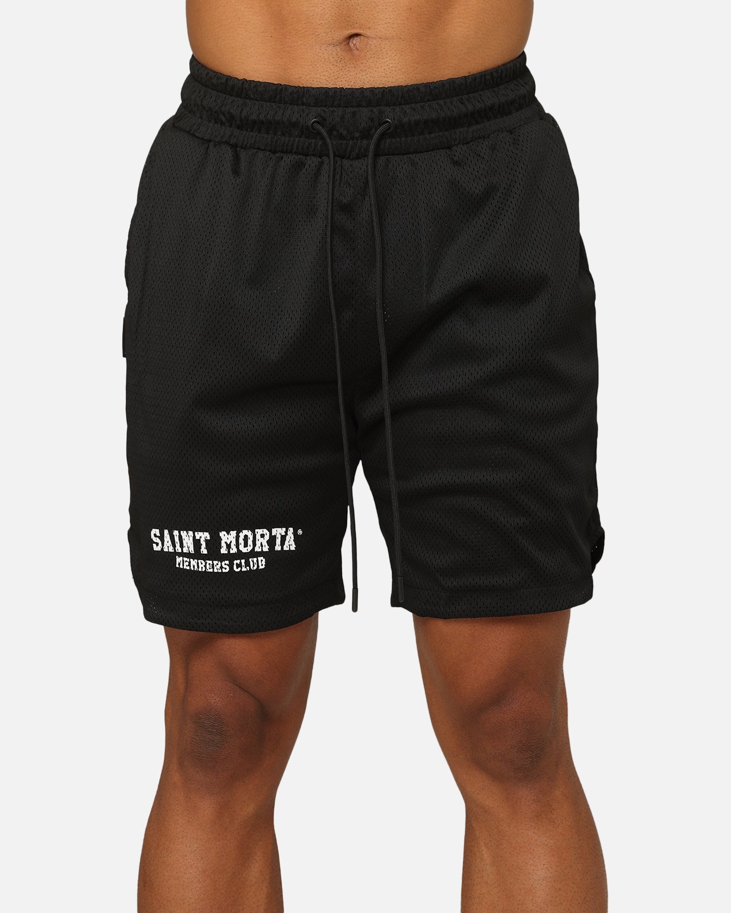 Saint Morta Members Club Mesh Shorts Black