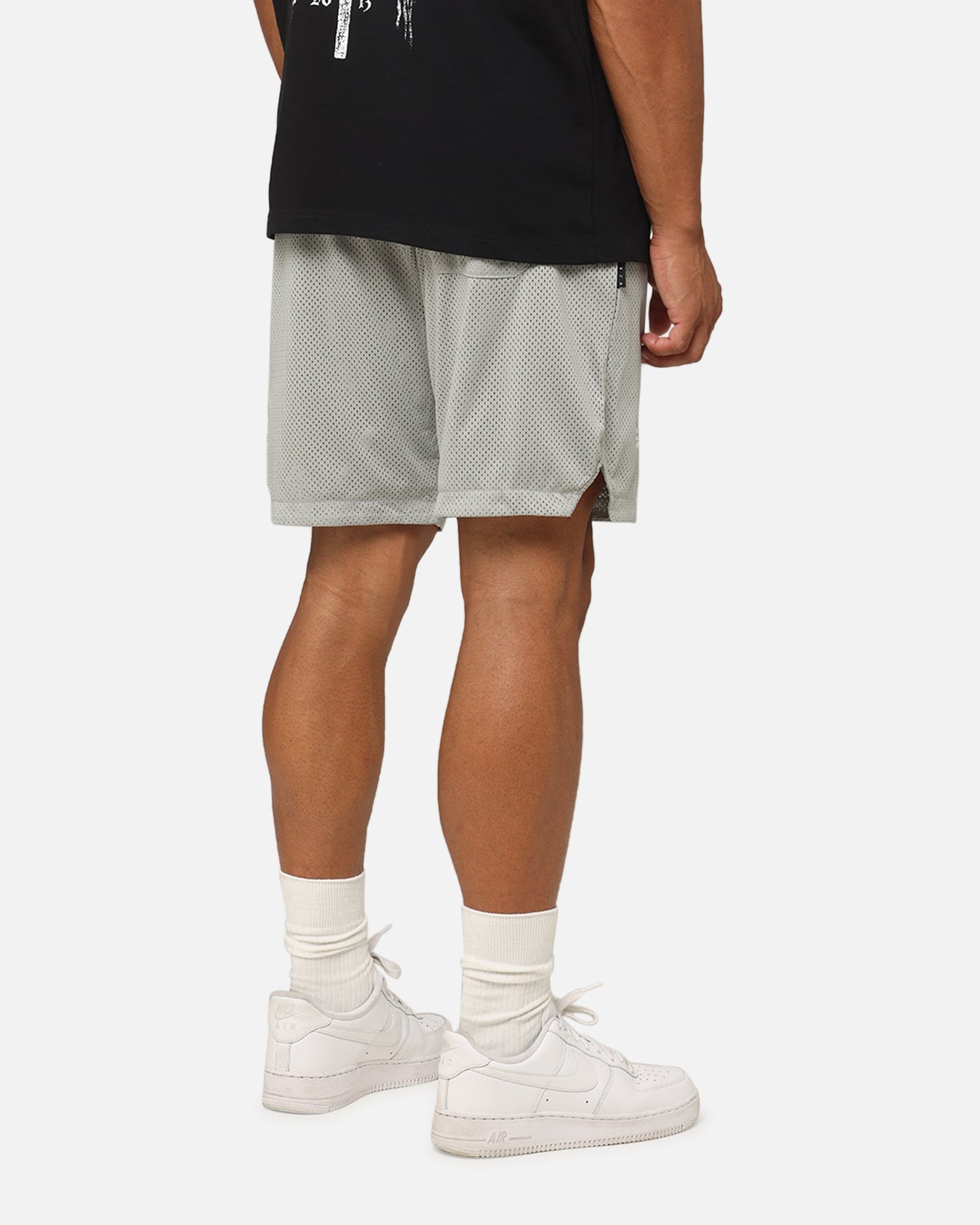Saint Morta Members Club Mesh Shorts Light Grey