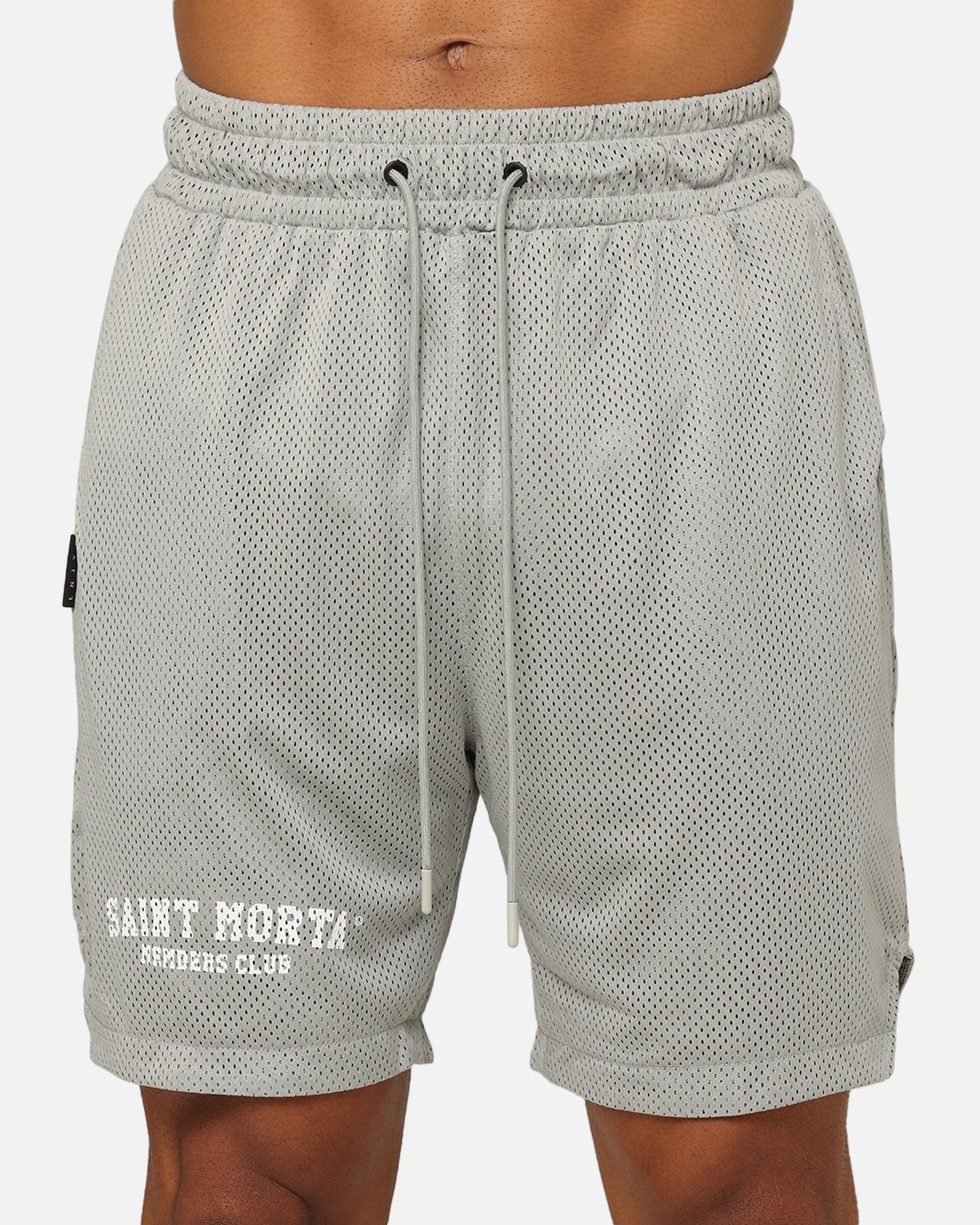 Saint Morta Members Club Mesh Shorts Light Grey
