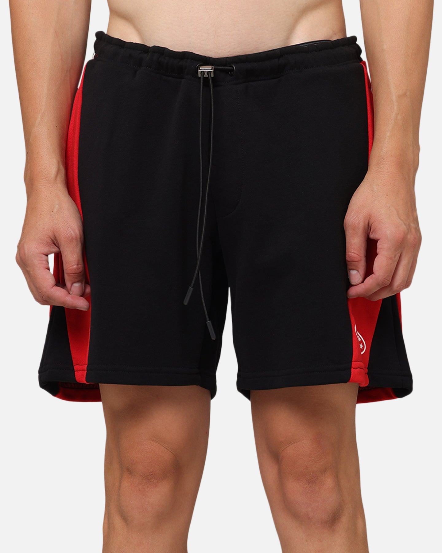 Carre Panelled Shorts Black/Red
