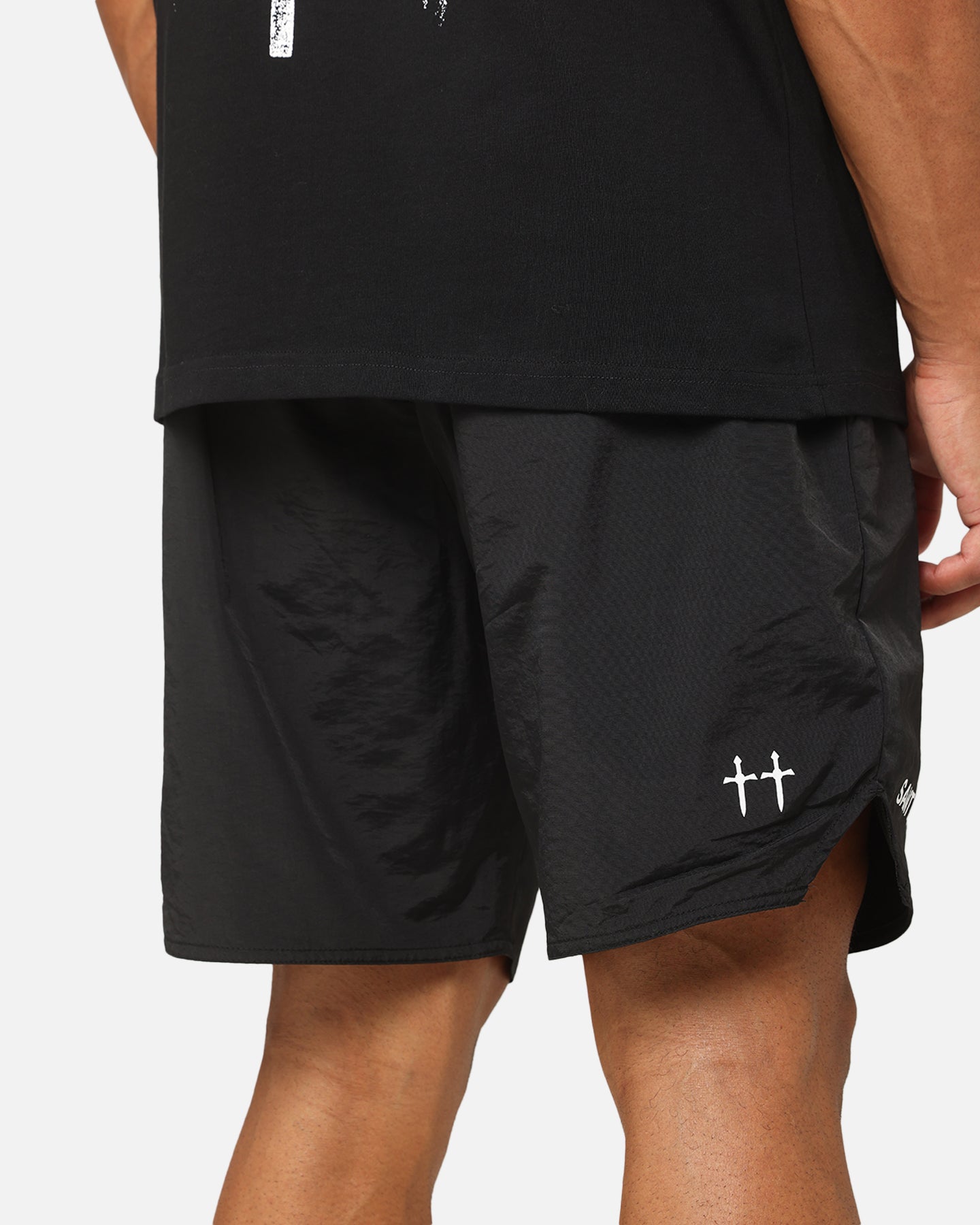 Saint Morta Official Nylon Shorts Black