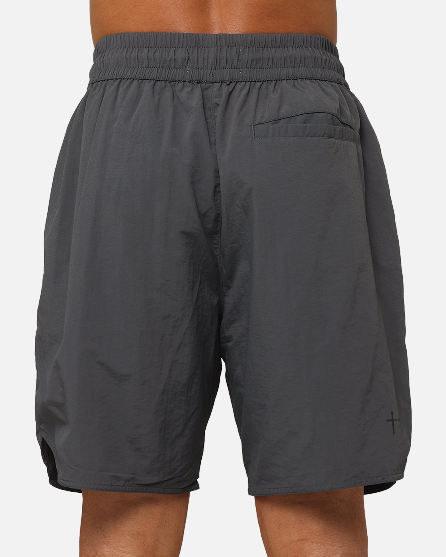 Saint Morta Official Nylon Shorts Dark Grey