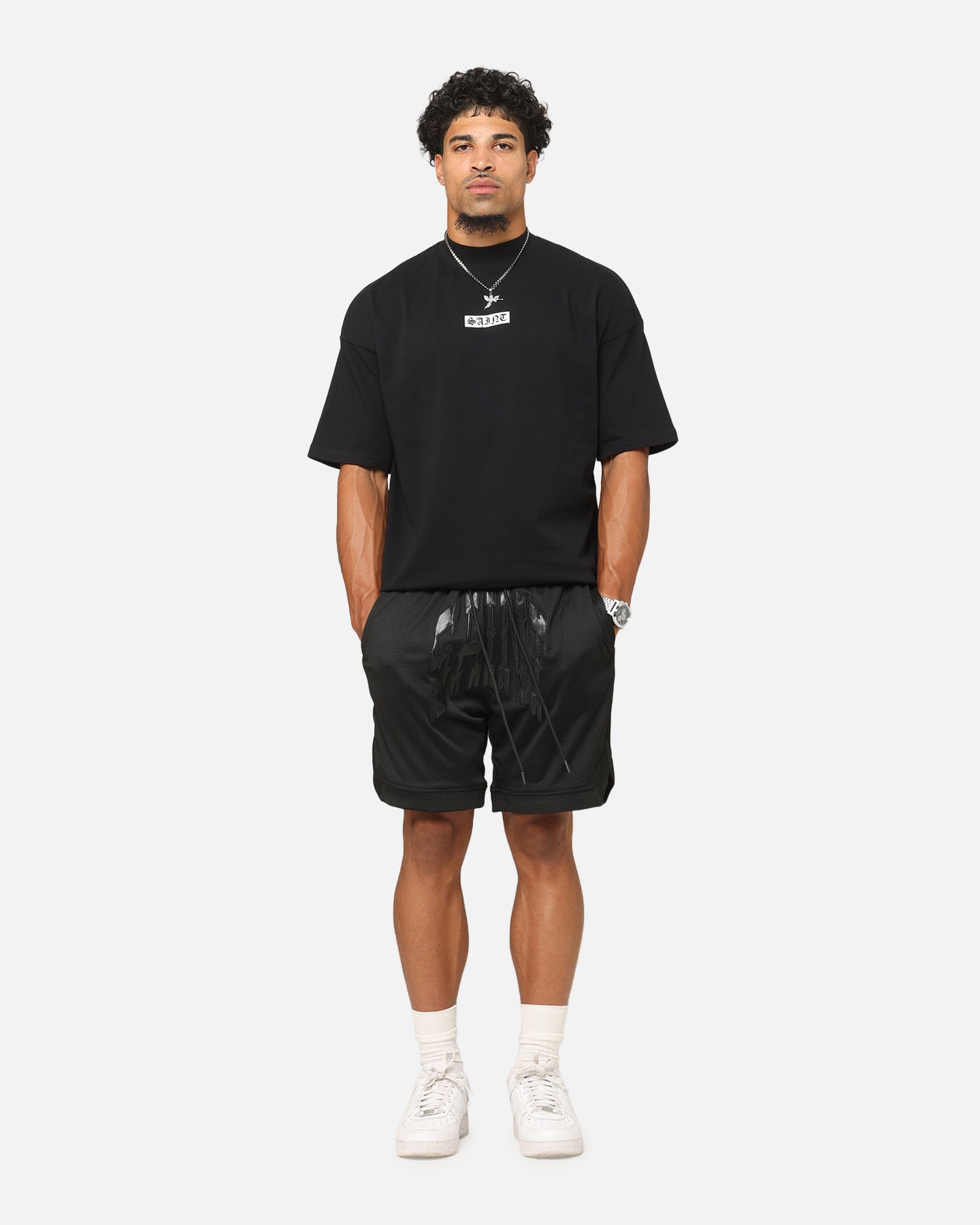 Saint Morta Outlaw Basketball Shorts Black