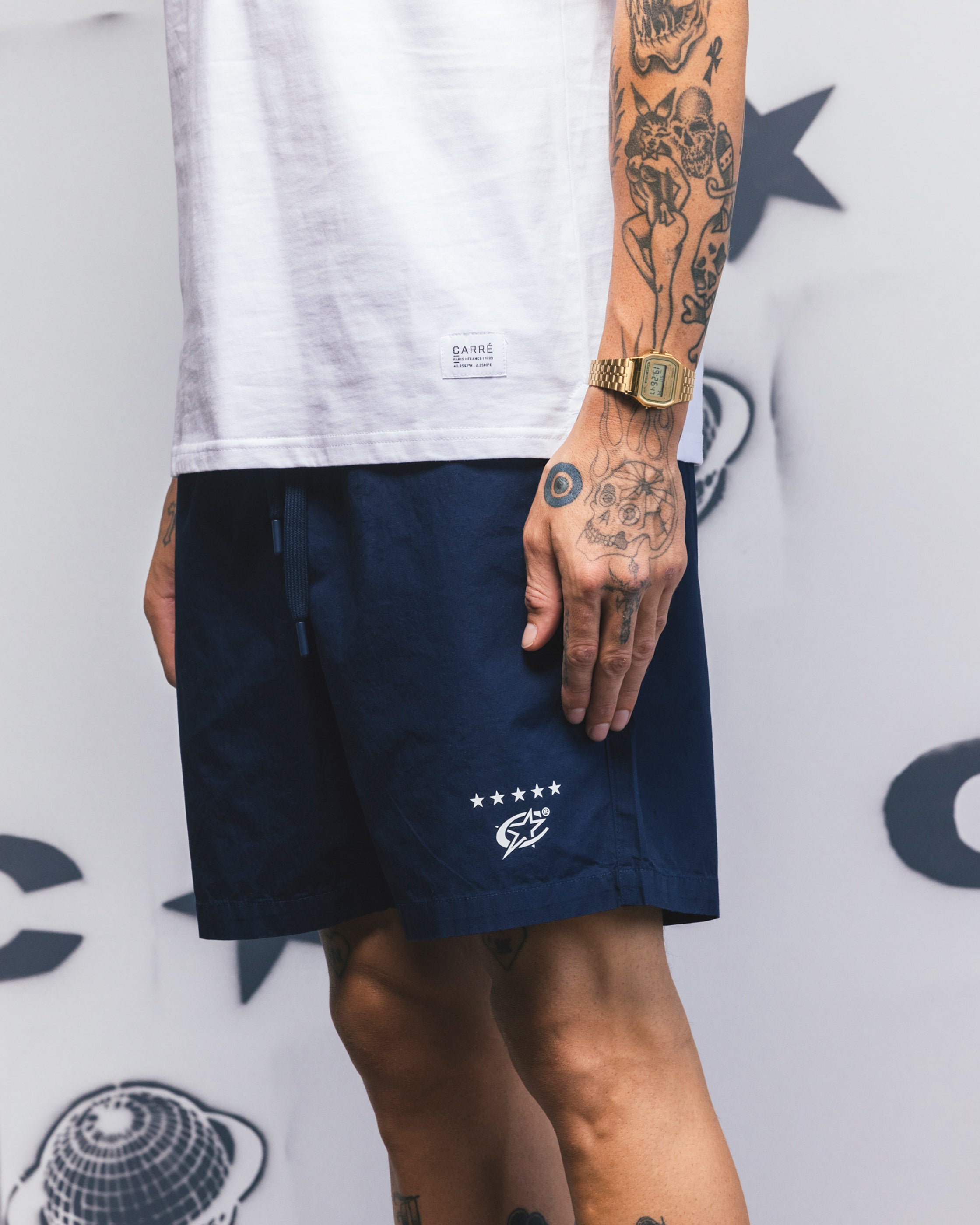 Carre C-Star Beach Shorts Navy