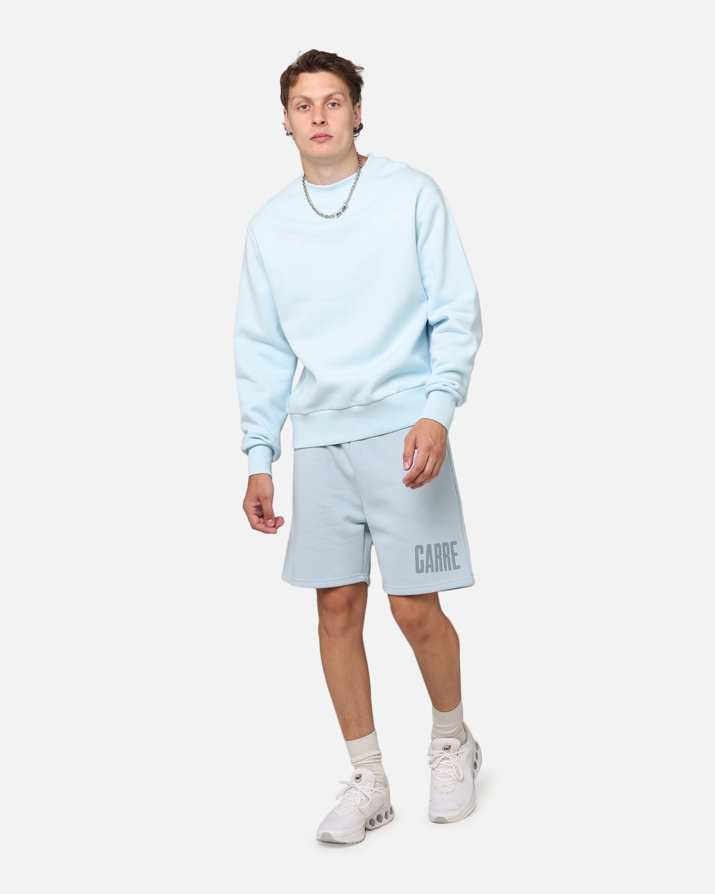 Carre Premium Essentials Sweat Shorts Baby Blue