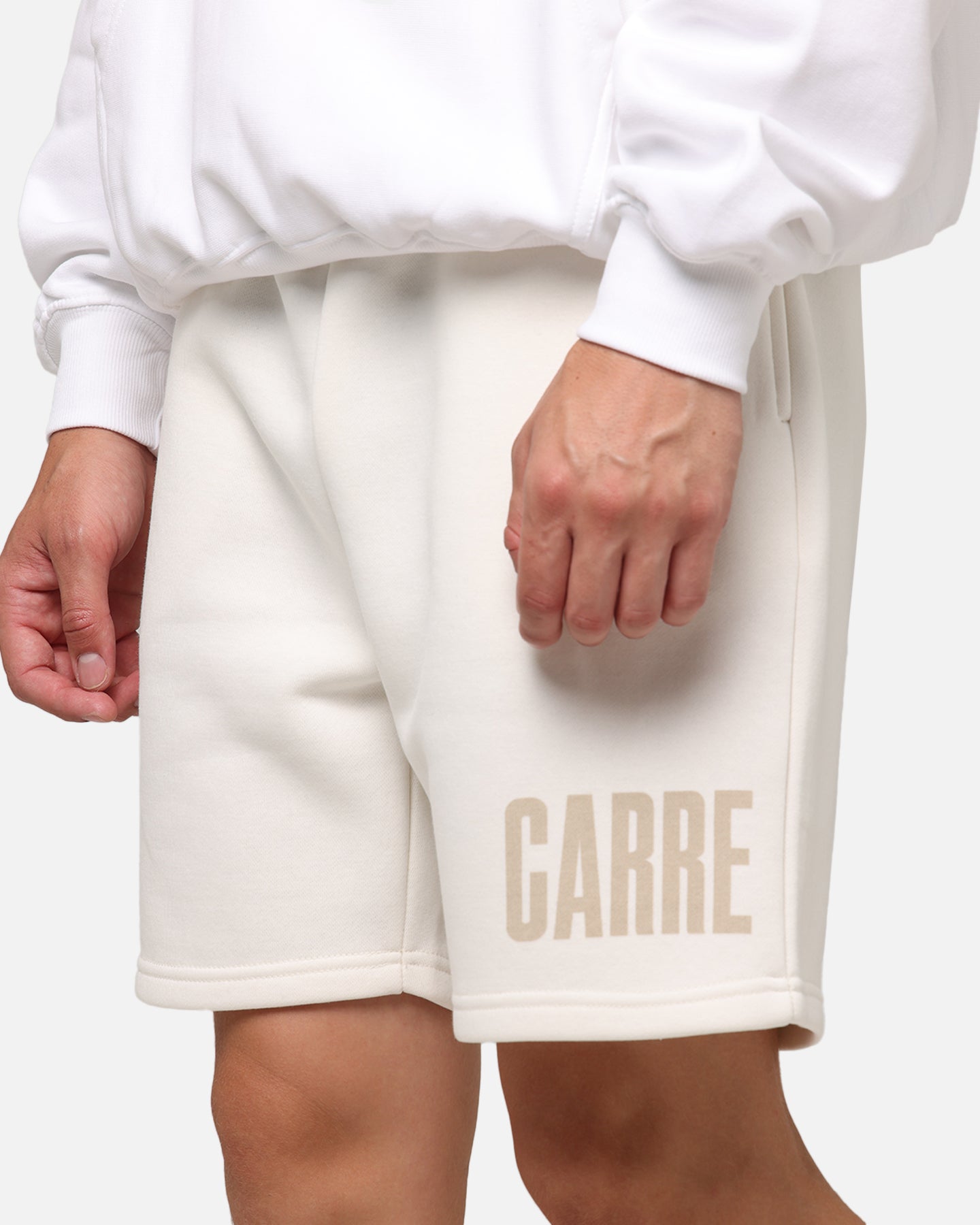 Carre Premium Essentials Sweat Shorts Cream