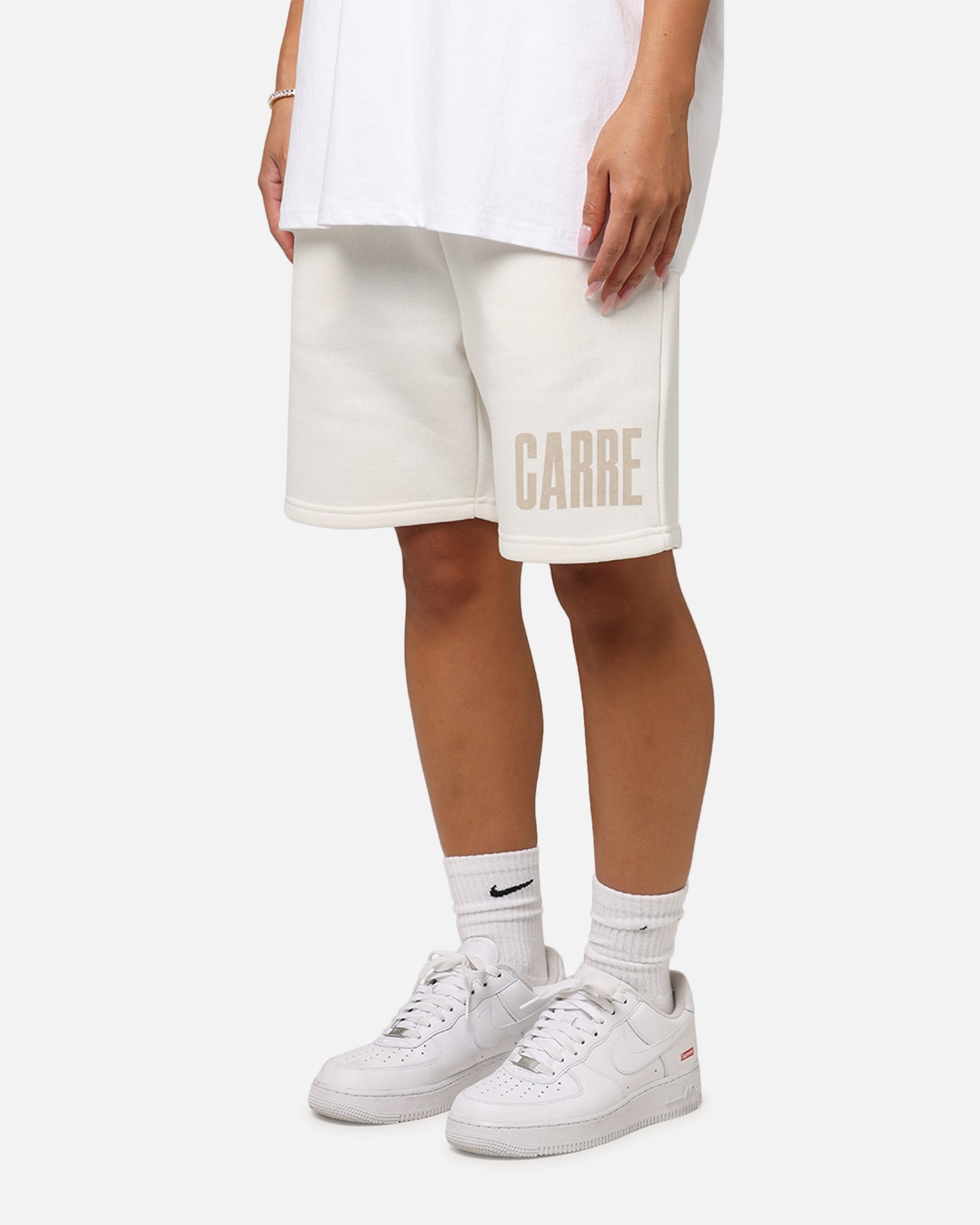 Carre Premium Essentials Sweat Shorts Cream