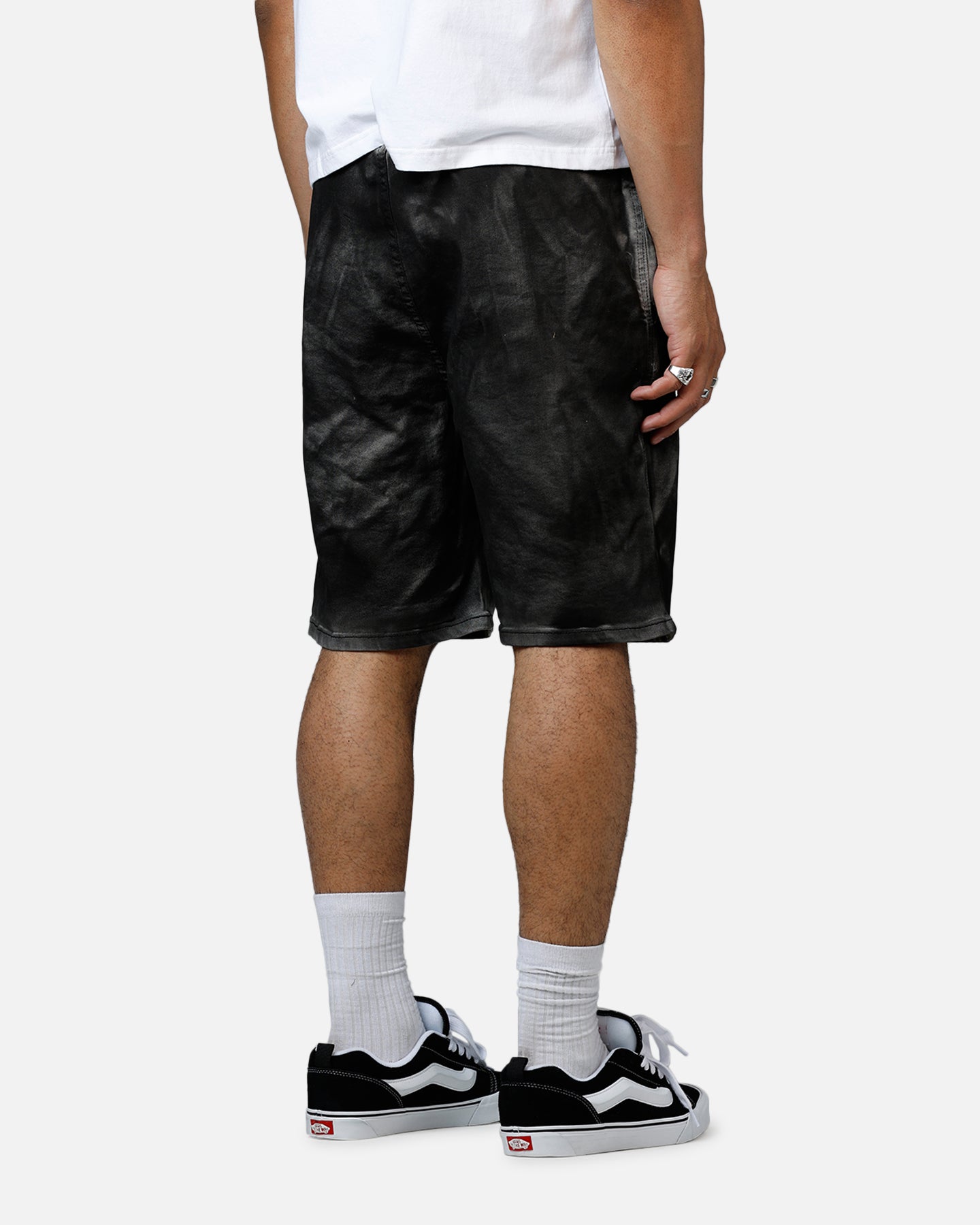 MNML Stone Charred Shorts Charcoal Grey