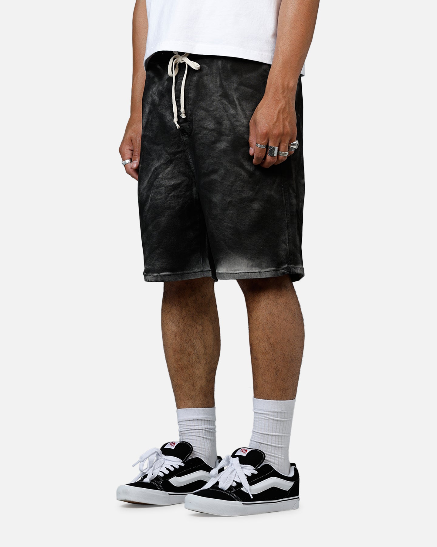 MNML Stone Charred Shorts Charcoal Grey