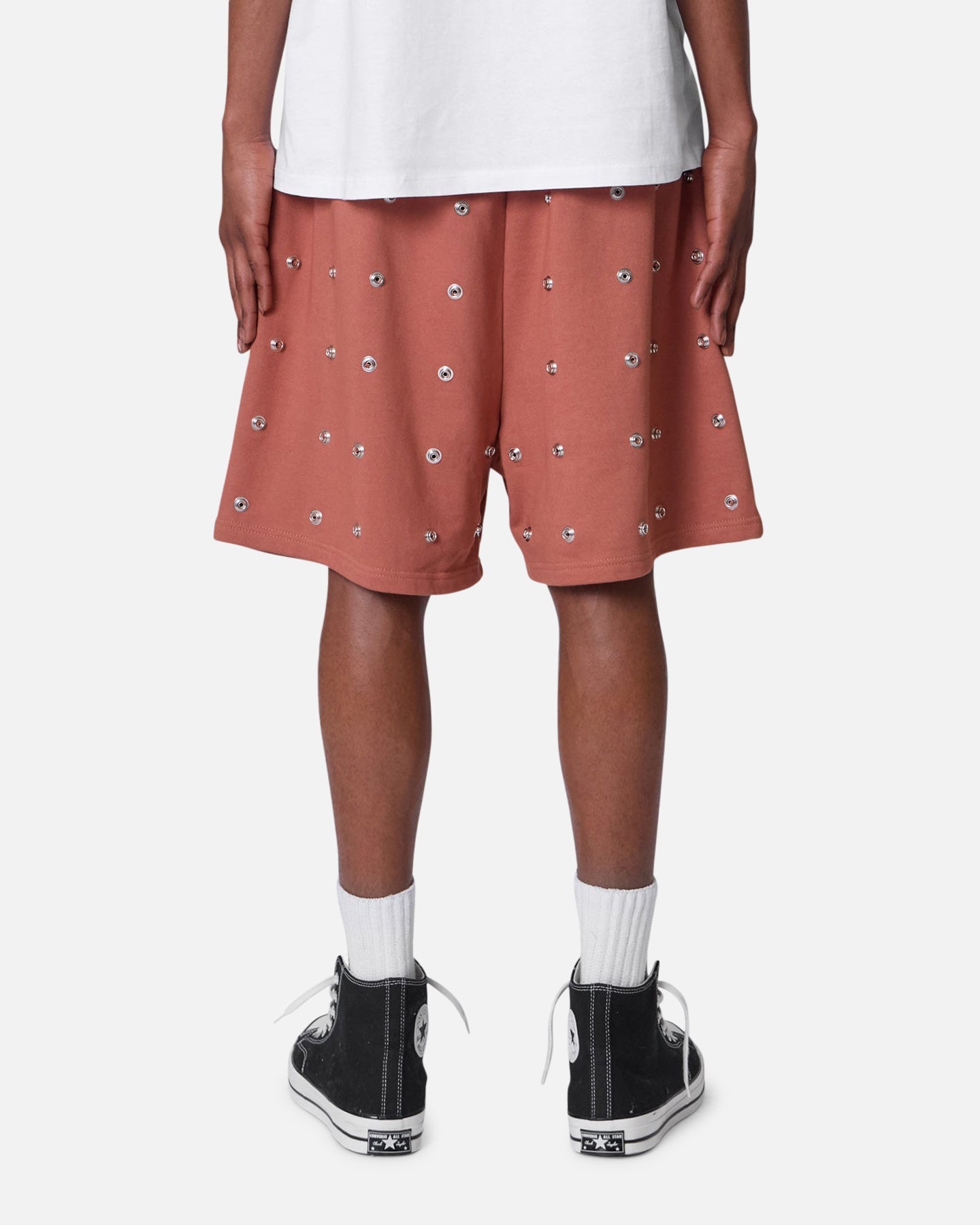 MNML All Over Button Shorts Rust