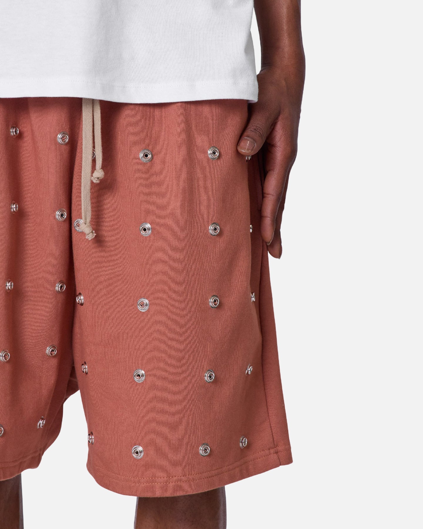 MNML All Over Button Shorts Rust