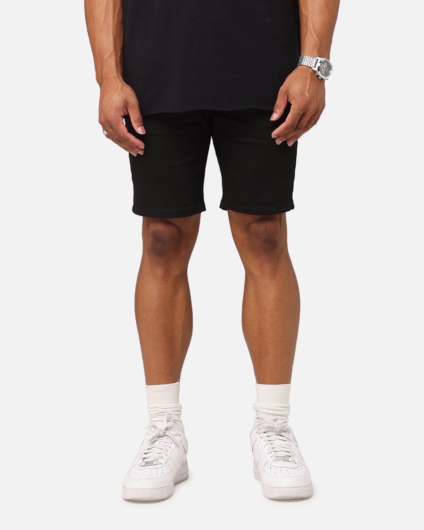 Saint Morta Dynasty Denim Shorts Black