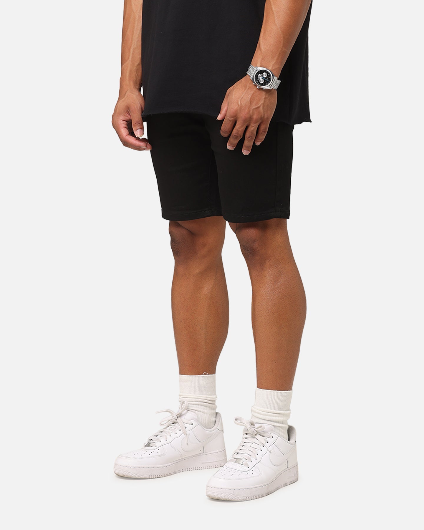 Saint Morta Dynasty Denim Shorts Black