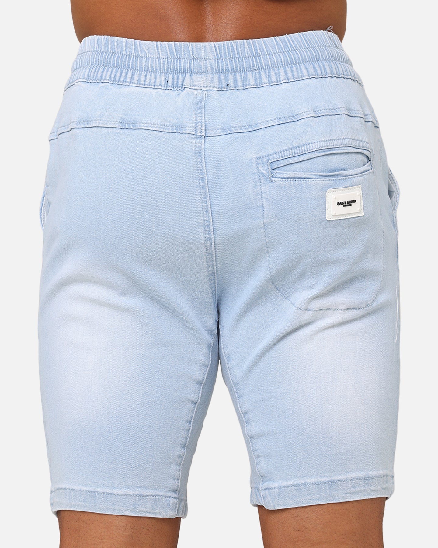 Saint Morta Annex V2 Denim Shorts Pale Blue
