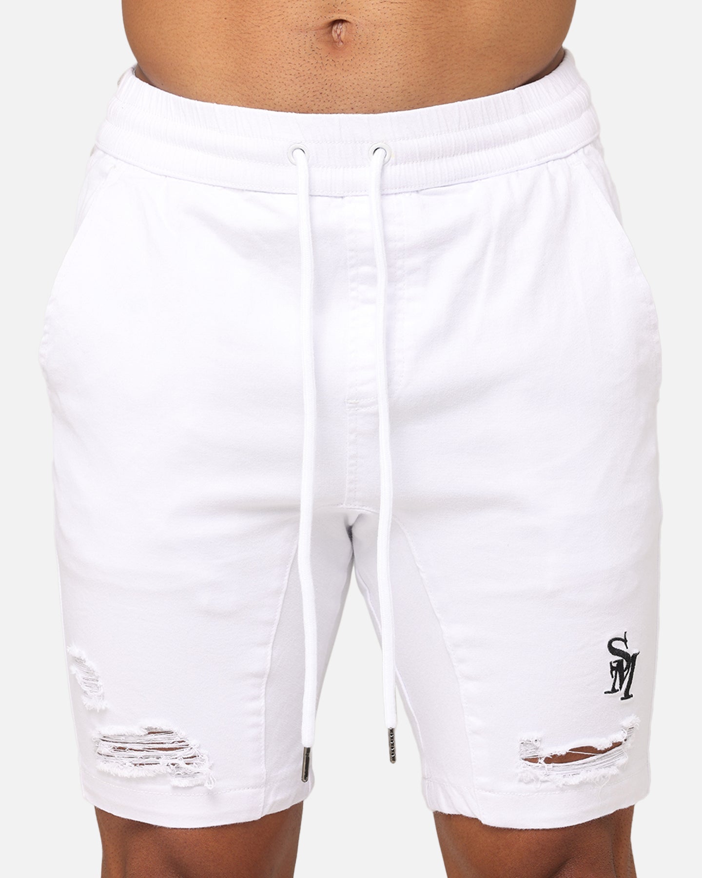 Saint Morta Annex V2 Denim Shorts White