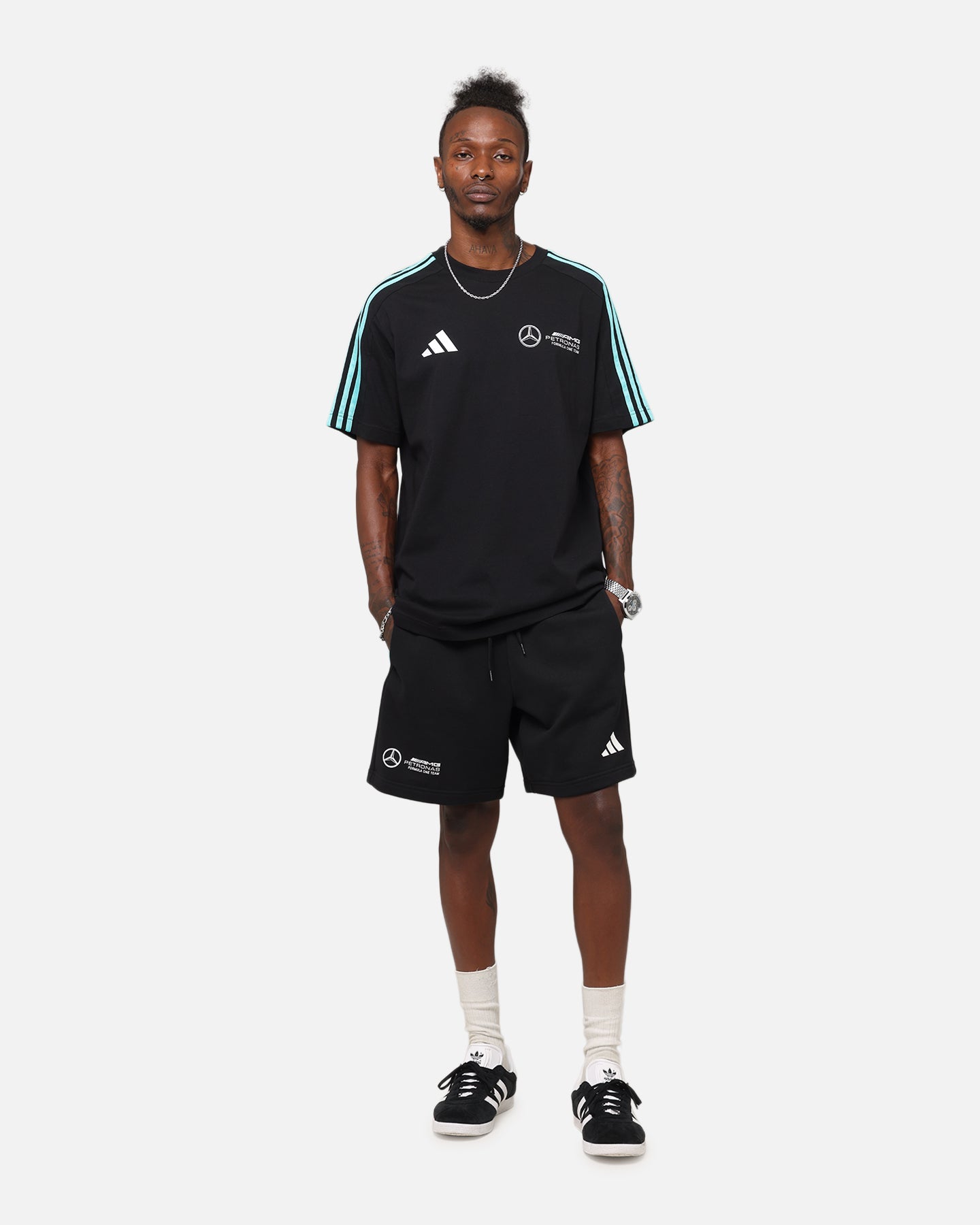 adidas x Mercedes-AMG PETRONAS Formula One F1 DNA Shorts Black/White