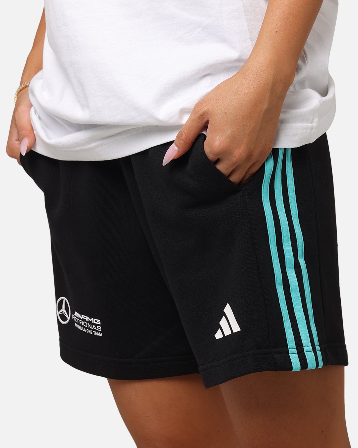 adidas x Mercedes-AMG PETRONAS Formula One F1 DNA Shorts Black/White