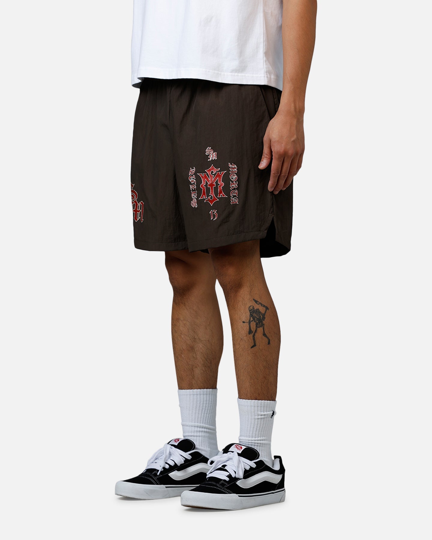Saint Morta Hardcore Nylon Shorts Dark Brown
