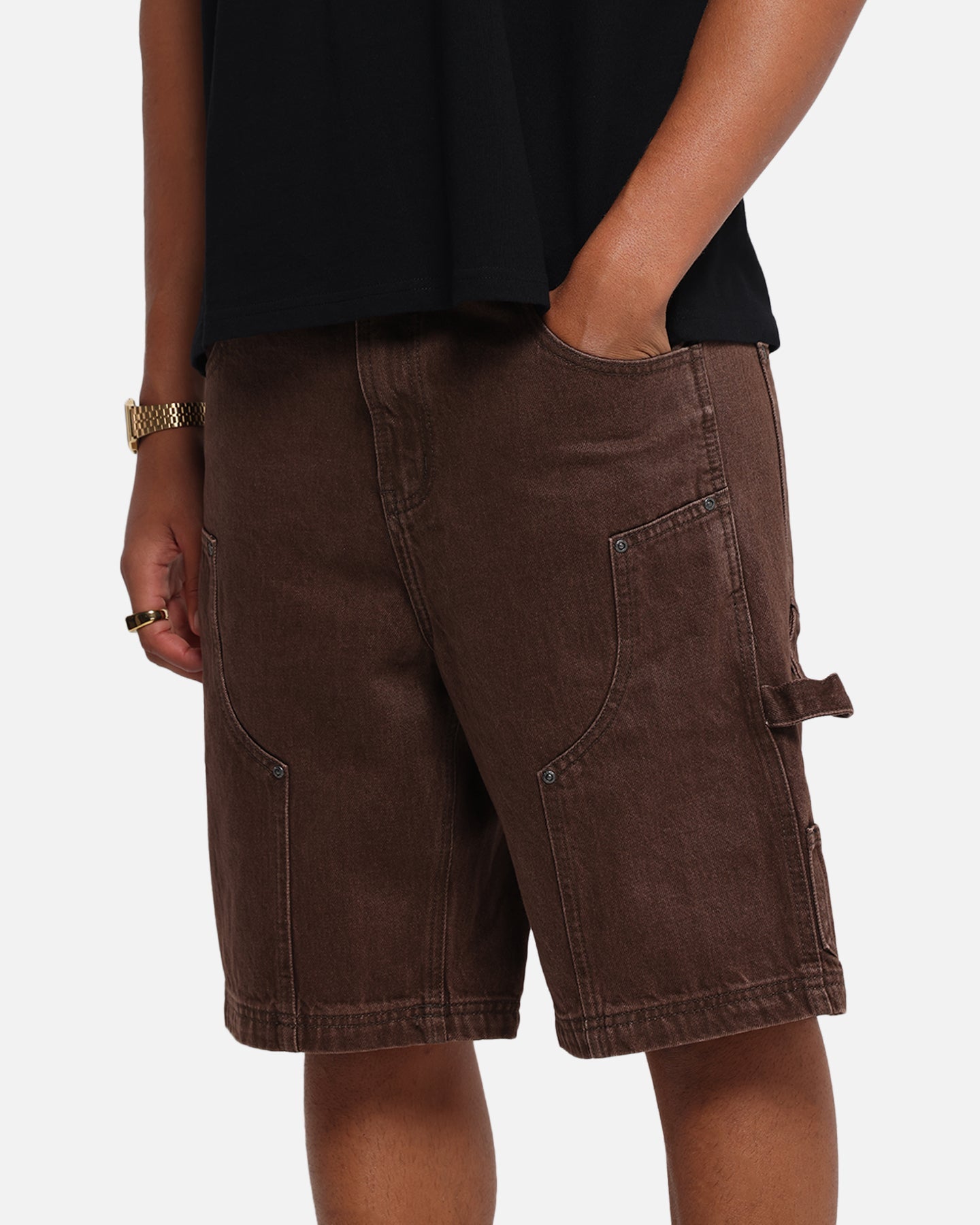Carre Weatherwear Carpenter Jorts Dark Brown