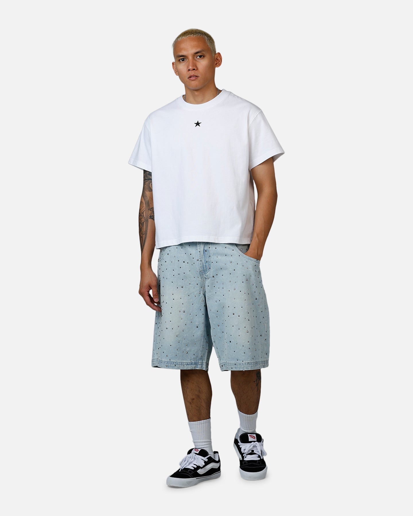 Saint Morta Amplus Glamourama Jorts Blue Dust