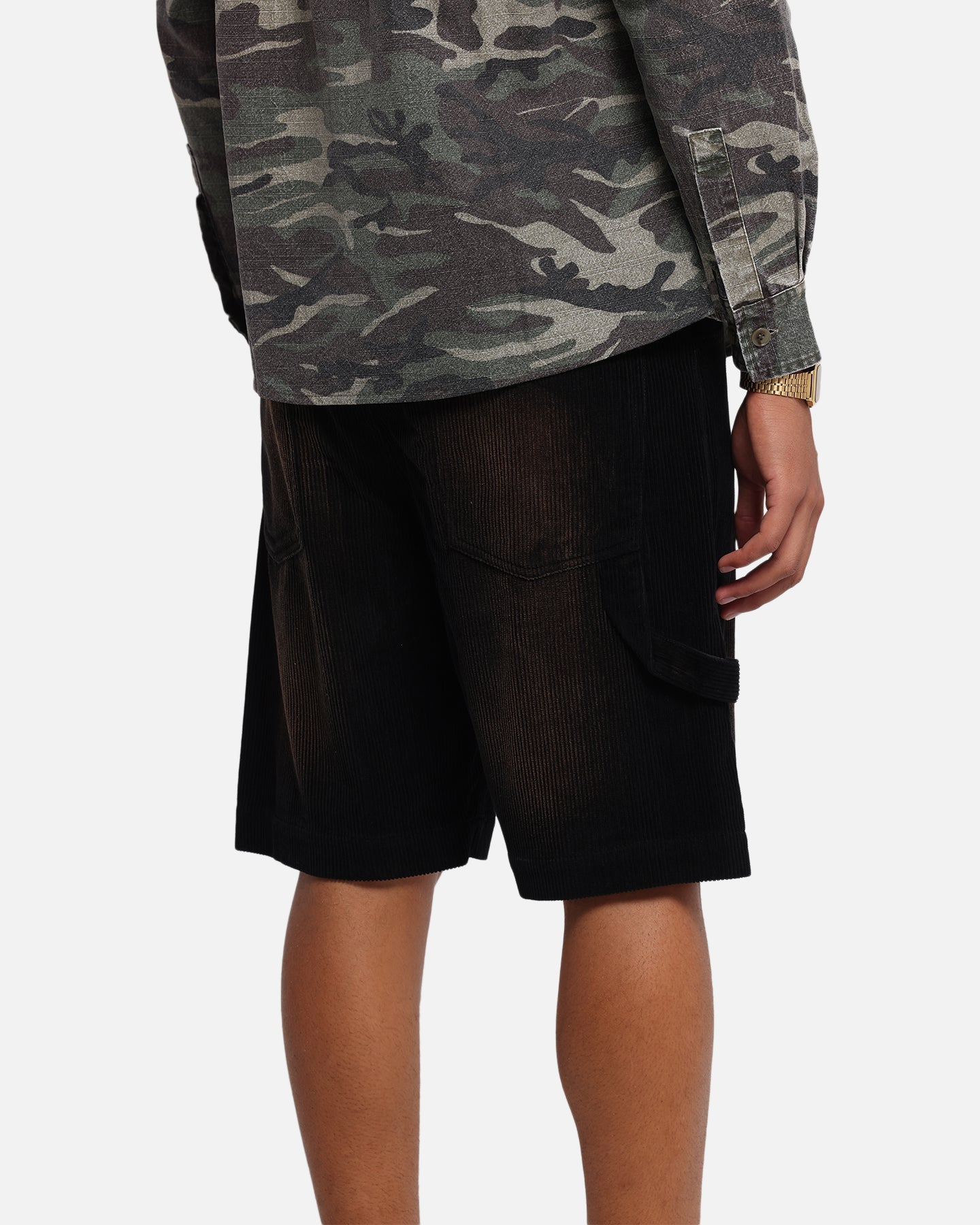 XXIII Corduroy Wash Jorts Black