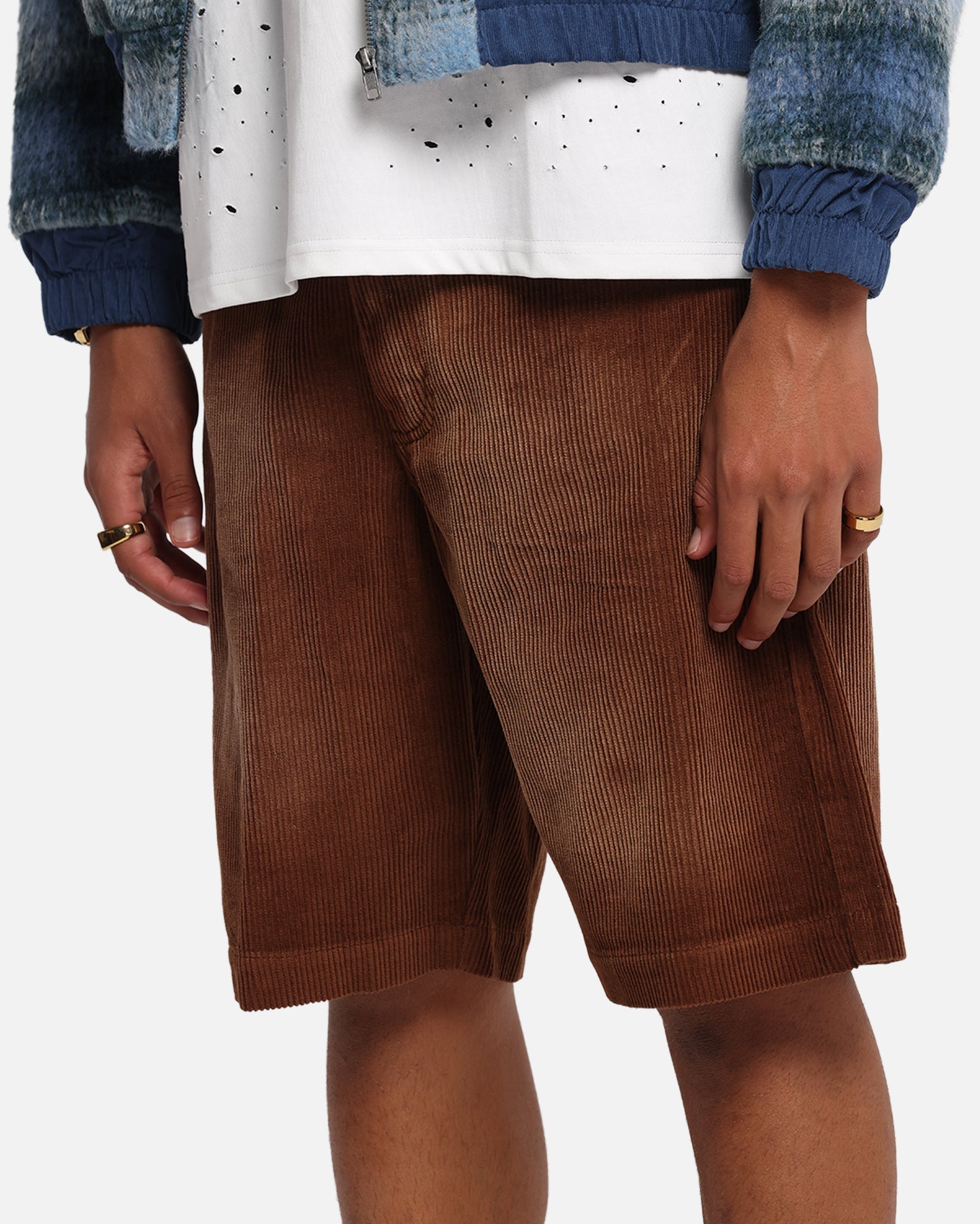 XXIII Corduroy Wash Jorts Brown