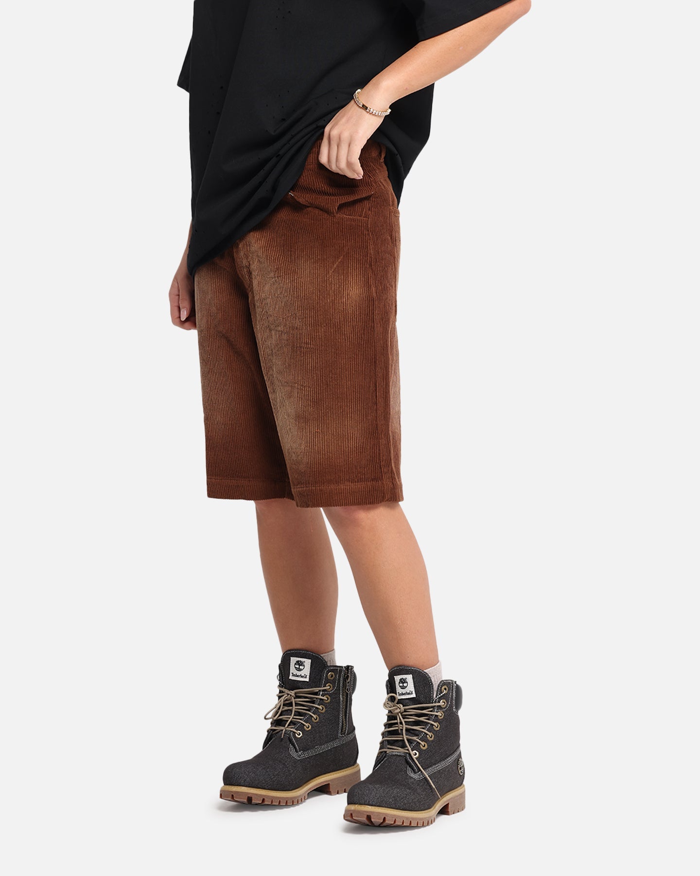 XXIII Corduroy Wash Jorts Brown