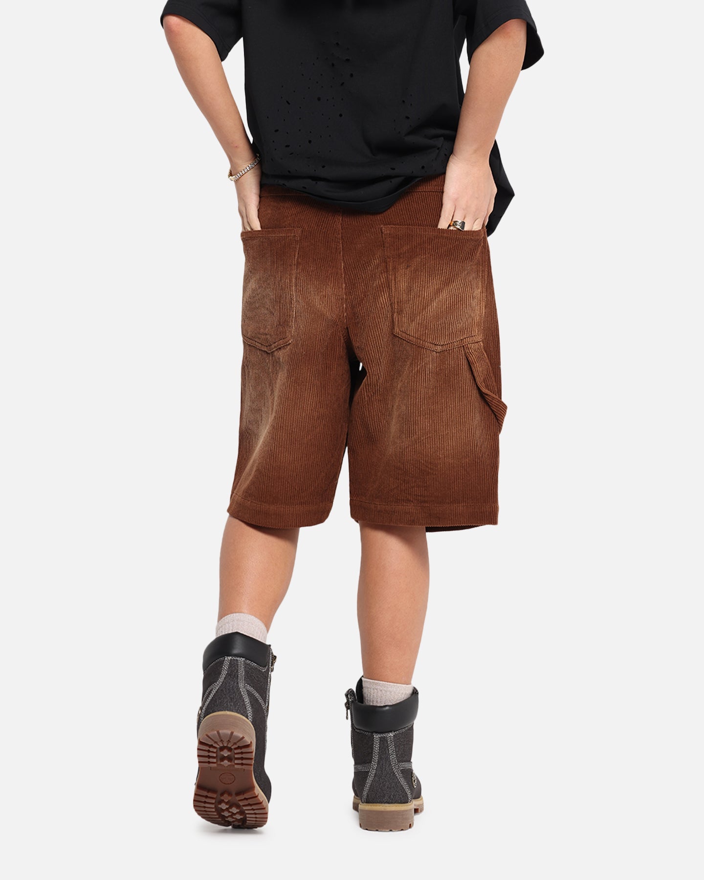 XXIII Corduroy Wash Jorts Brown